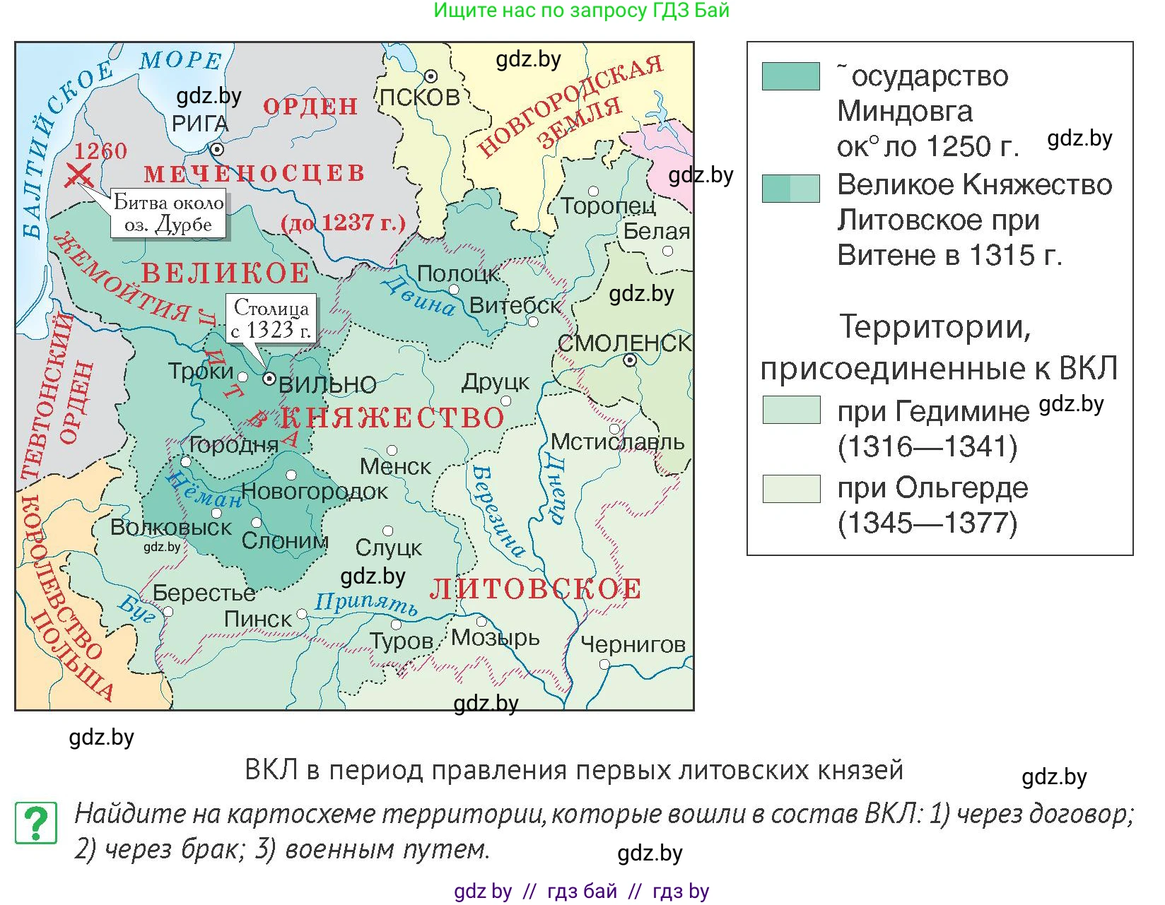 История Беларуси (Гісторыя Беларусі), 6 класс Учебник, авторы: Темушев Степан Николаевич, Бохан Юрий Николаевич, издательство Издательский центр БГУ, Минск, 2023, страница 127, номер 1, Условие