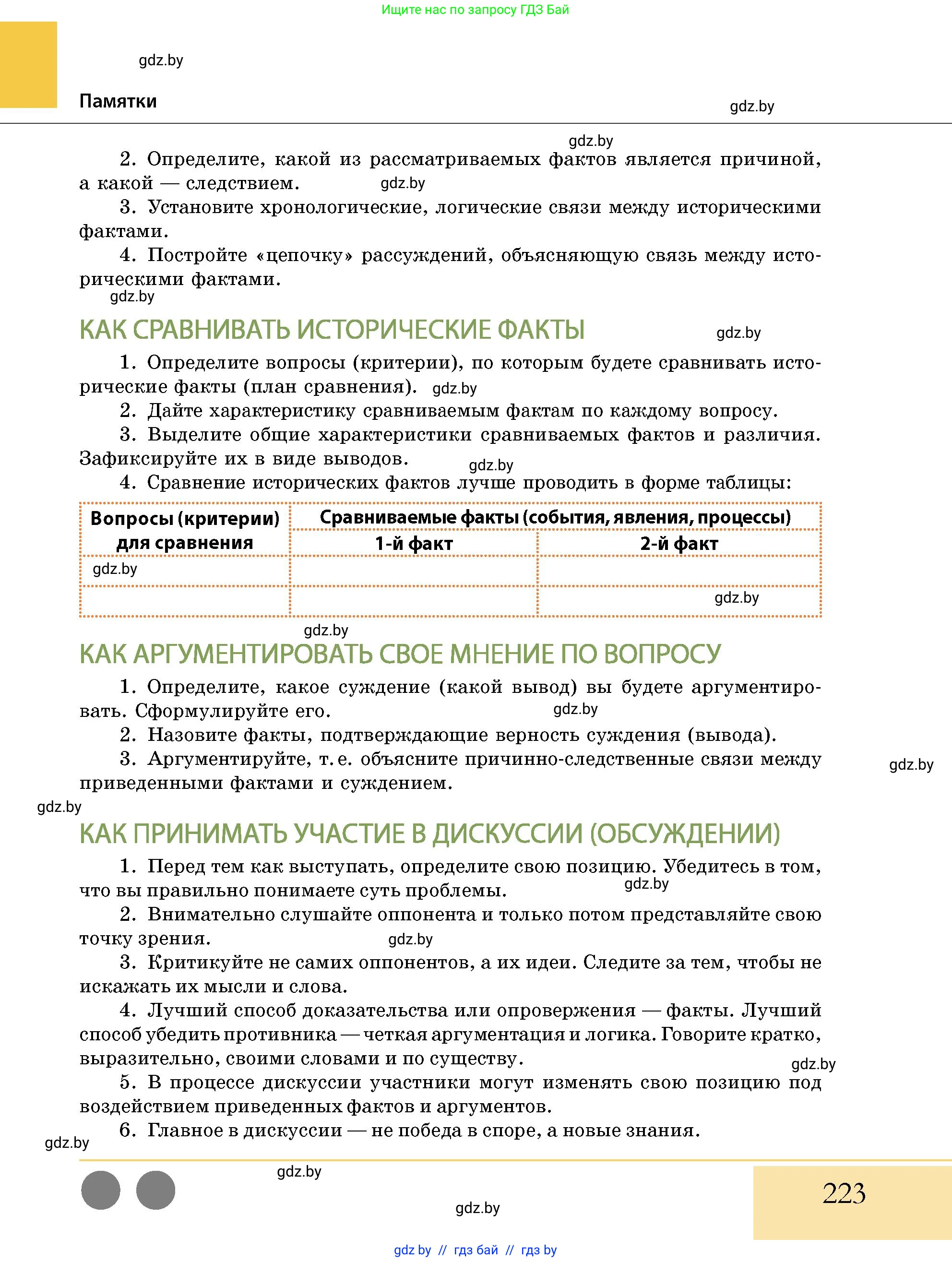 История Беларуси (Гісторыя Беларусі), 10 класс Учебник, авторы: Кохановский Александр Генадьевич, Кошелев Владимир Сергеевич, Темушев Степан Николаевич, Черепко С А, Белозорович В А, Матюшевская М И, Риер Я Г, Ходин С Н, издательство Издательский центр БГУ, Минск, 2024, бежевого цвета, страница 223