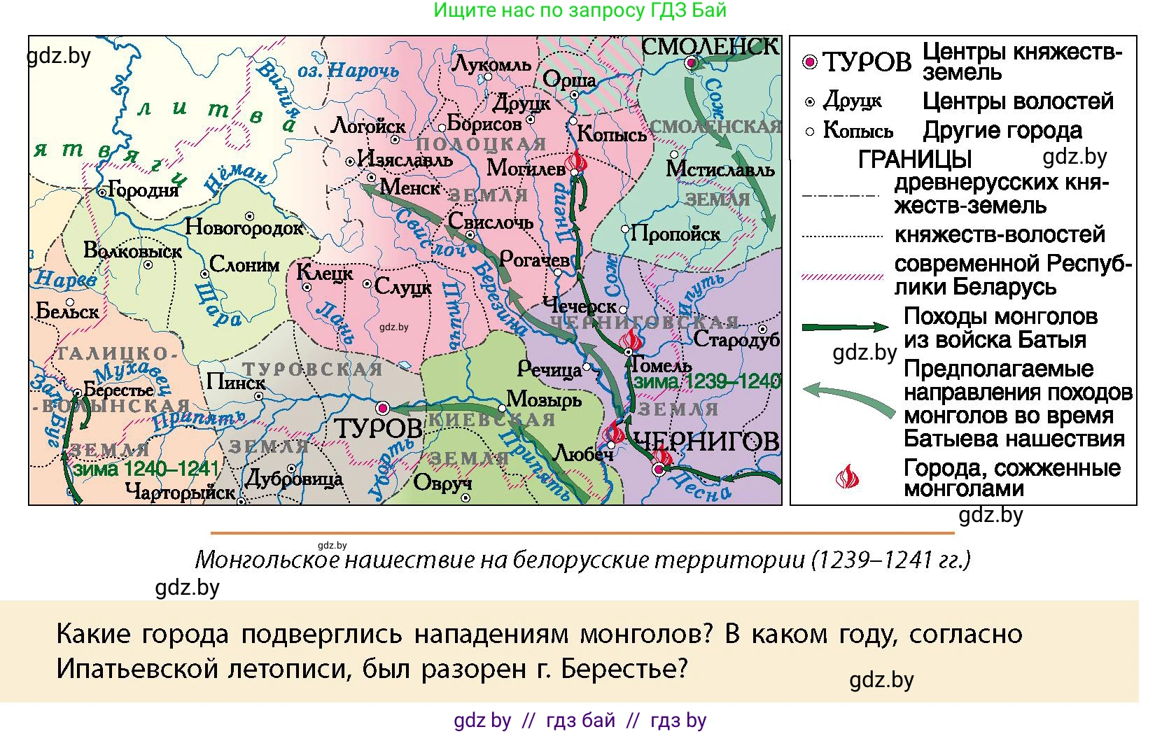История Беларуси (Гісторыя Беларусі), 10 класс Учебник, авторы: Кохановский Александр Генадьевич, Кошелев Владимир Сергеевич, Темушев Степан Николаевич, Черепко С А, Белозорович В А, Матюшевская М И, Риер Я Г, Ходин С Н, издательство Издательский центр БГУ, Минск, 2024, бежевого цвета, Часть 1, страница 170, Условие