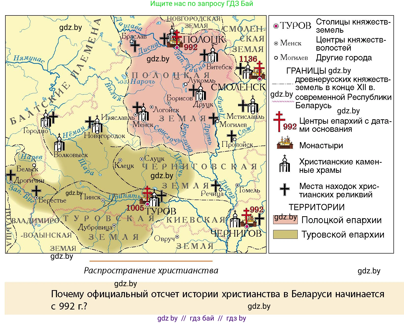 История Беларуси (Гісторыя Беларусі), 10 класс Учебник, авторы: Кохановский Александр Генадьевич, Кошелев Владимир Сергеевич, Темушев Степан Николаевич, Черепко С А, Белозорович В А, Матюшевская М И, Риер Я Г, Ходин С Н, издательство Издательский центр БГУ, Минск, 2024, бежевого цвета, Часть 1, страница 191, Условие