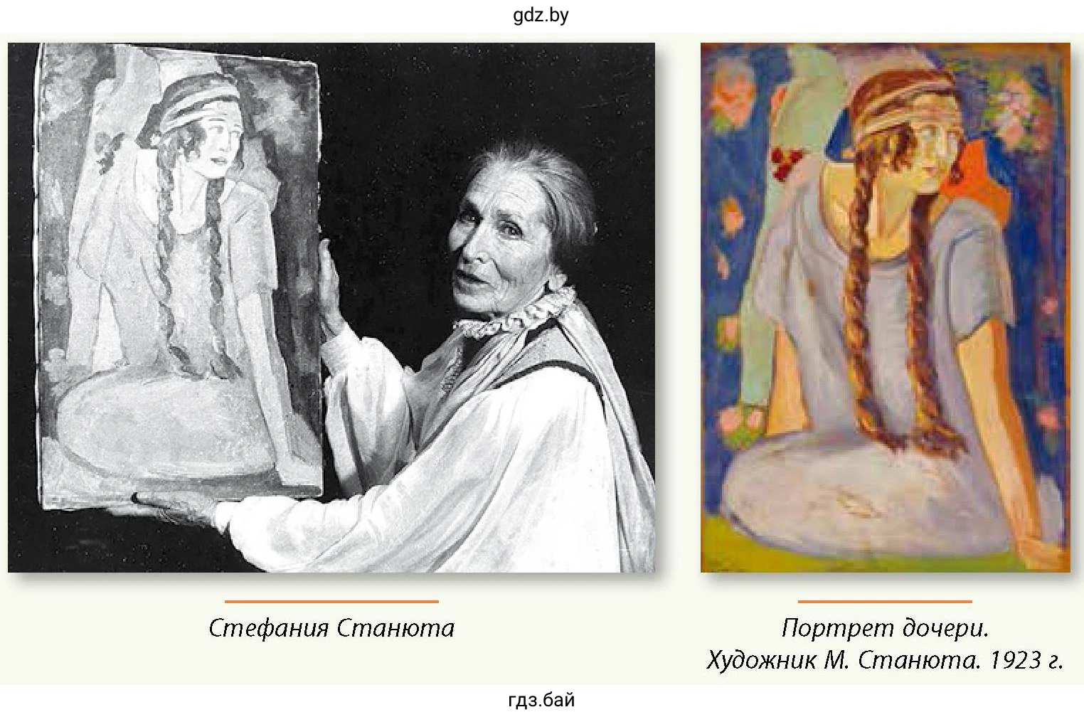 Стефания Станюта. Портрет дочери. Художник М. Станюта. 1923 г.