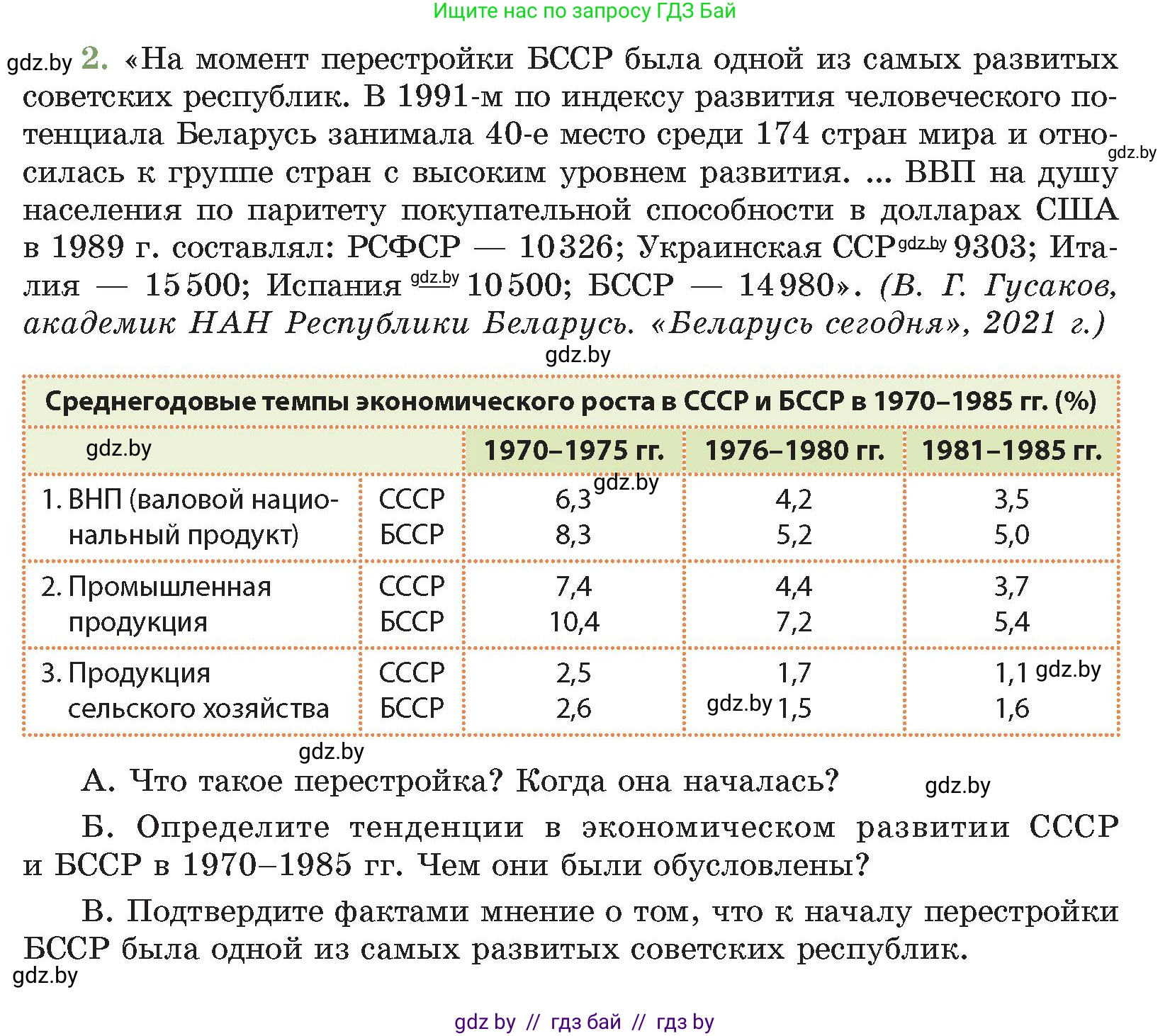 История Беларуси (Гісторыя Беларусі), 11 класс Учебник, авторы: Кохановский Александр Генадьевич, Кошелев Владимир Сергеевич, Темушев Степан Николаевич, Мох Е Н, Мезга Н Н, Корсак А И, Маскевич А И, Ходин С Н, издательство Издательский центр БГУ, Минск, 2025, зелёного цвета, Часть 2, страница 162, номер 2, Условие