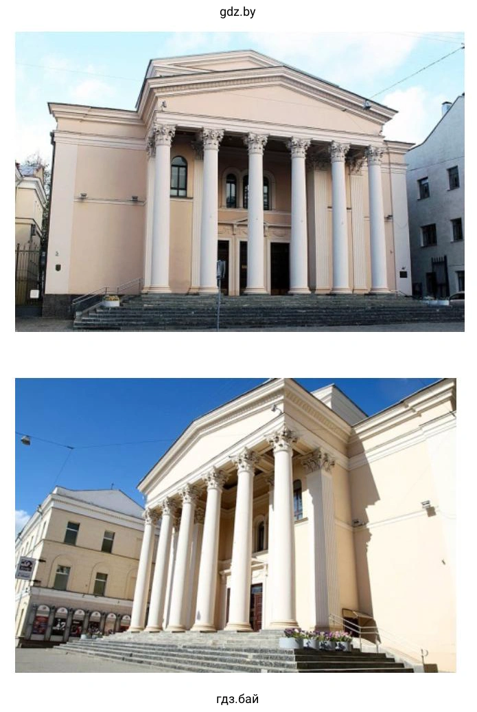 По адресу улица Володарского, 5 находится здание 1906 года — это бывшая хоральная синагога, а сейчас Национальный академический драматический театр имени М. Горького. 
