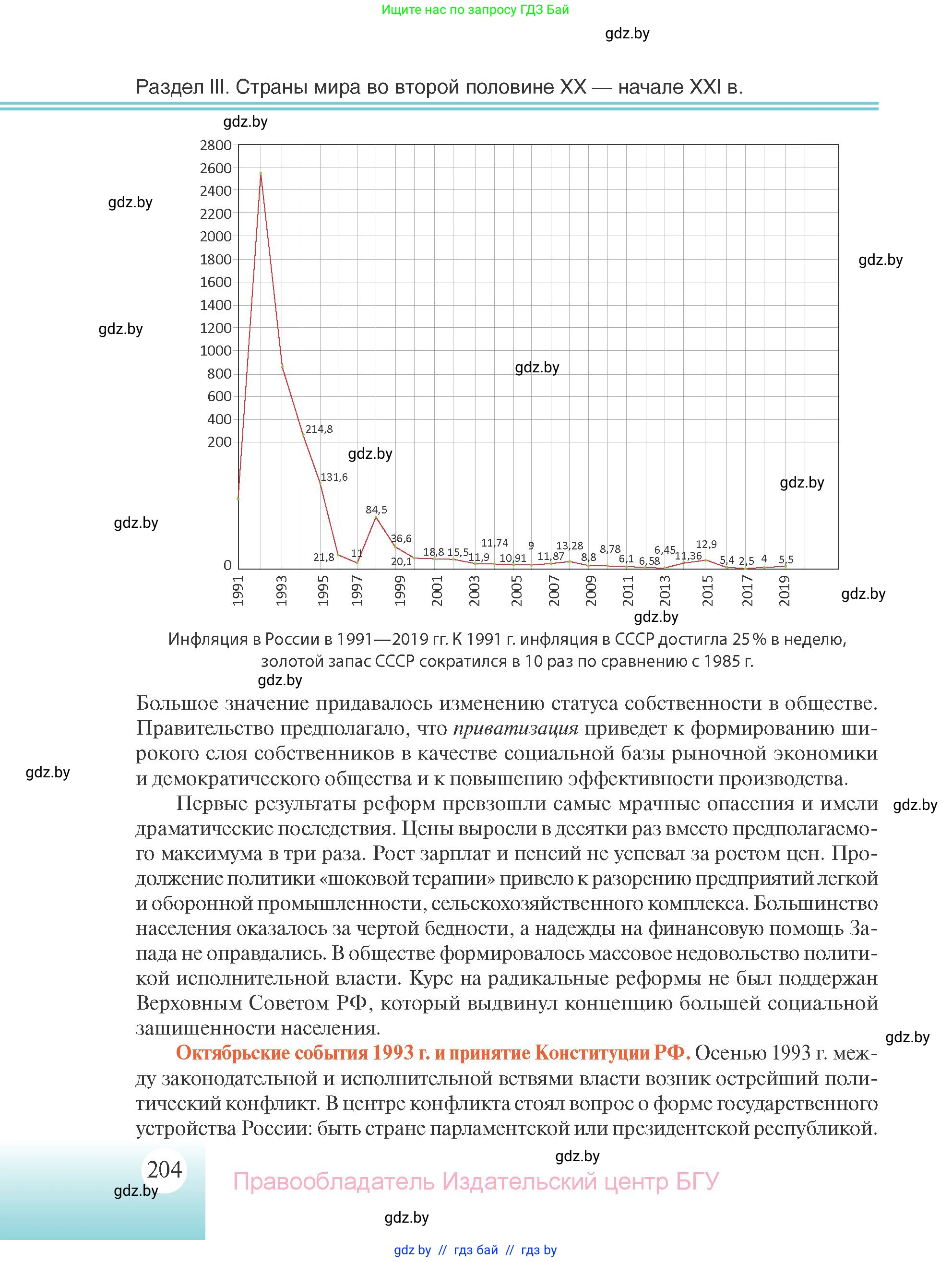 Всемирная история, 11 класс Учебник, авторы: Кошелев Владимир Сергеевич, Кошелева Наталья Владимировна, Краснова Марина Алексеевна, издательство Издательский центр БГУ, Минск, бирюзового цвета, страница 204