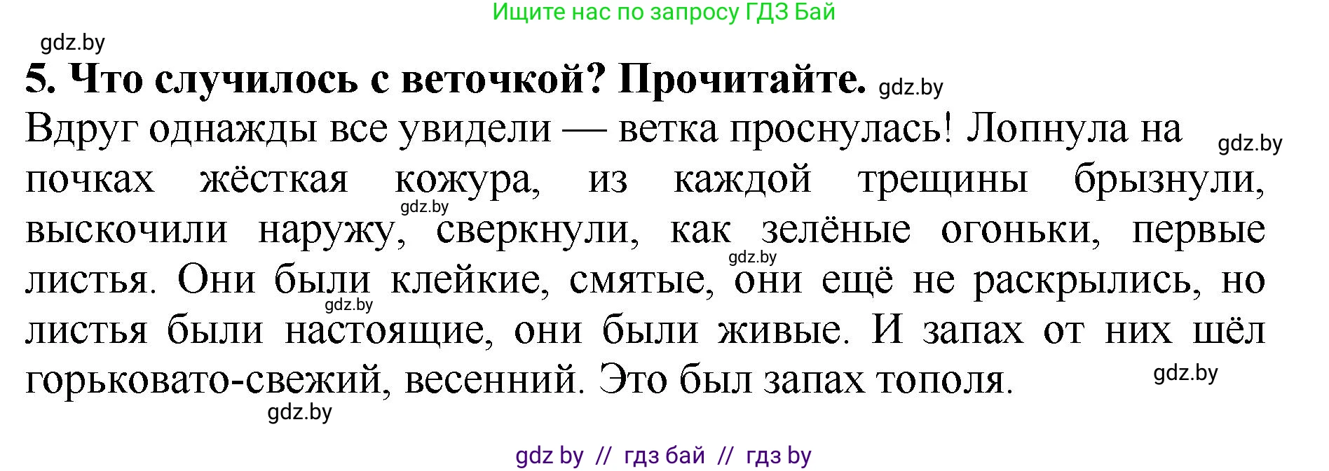 Литературное чтение, 2 класс Учебник, авторы: Воропаева Валентина Степановна, Куцанова Татьяна Степановна, издательство Национальный институт образования, Минск, 2022, голубого цвета, Часть 1, страница 116, номер 5, Решение