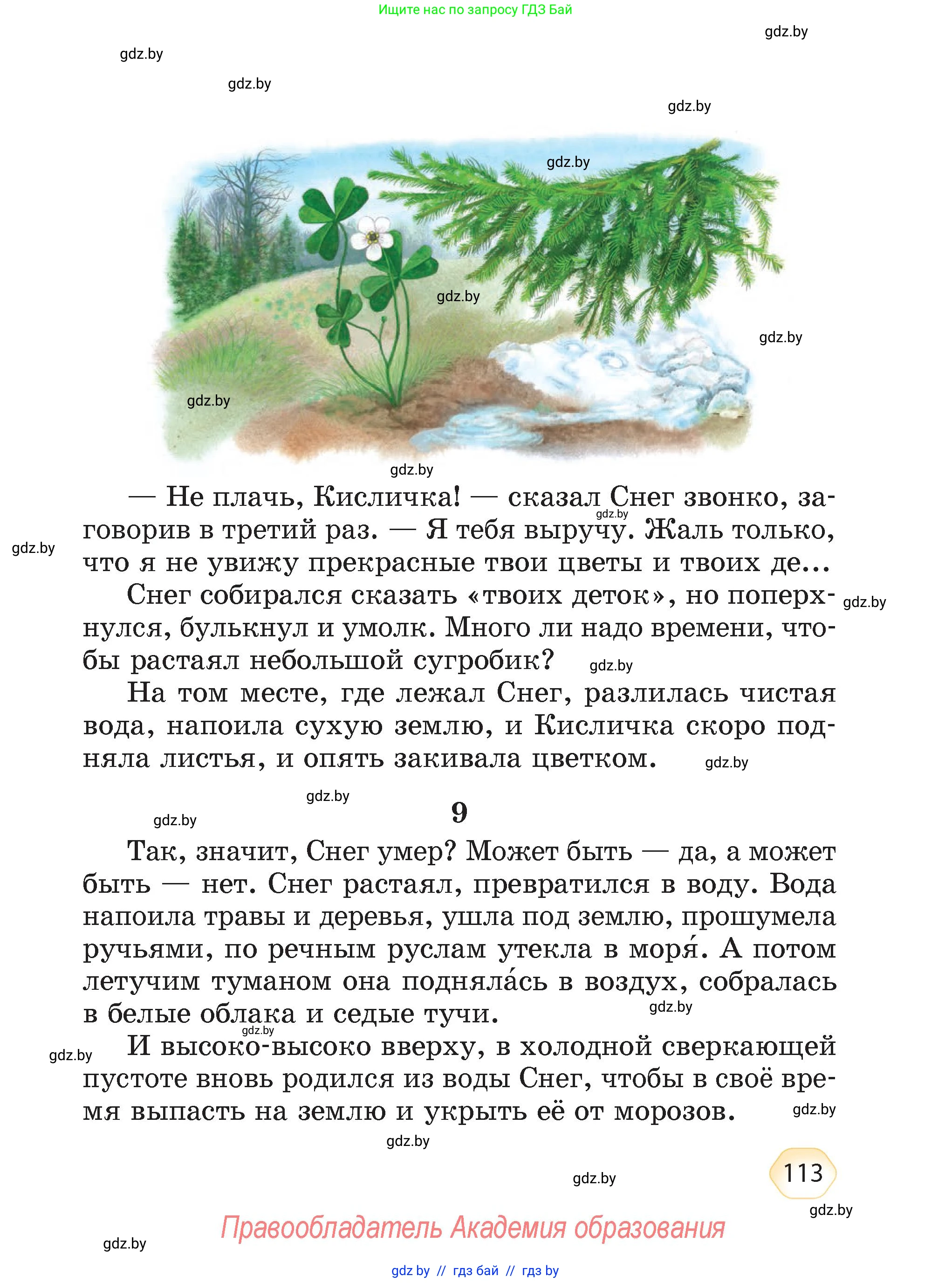 Литературное чтение, 4 класс Учебник, авторы: Воропаева Валентина Степановна, Куцанова Татьяна Степановна, Стремок Ирина Михайловна, издательство Академия образования, Минск, 2025, жёлтого цвета, страница 113