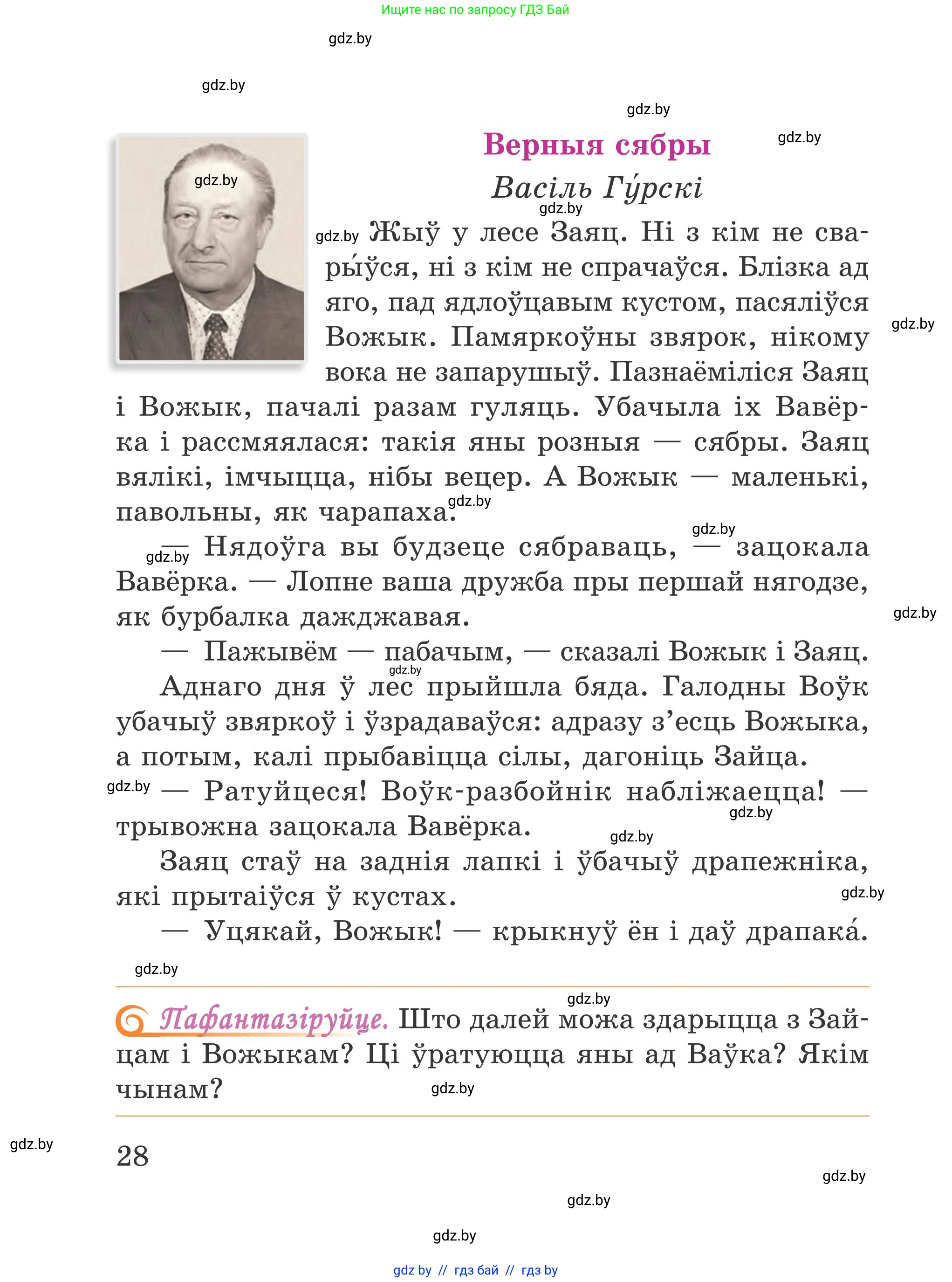 Літаратурнае чытанне, 4 класс Учебник, авторы: Жуковіч Мікалай Васільевіч, Праскаловіч Вольга Уладзіміраўна, издательство Нацыянальны інстытут адукацыі, Минск, 2024, зелёного цвета, Часть 2, страница 28