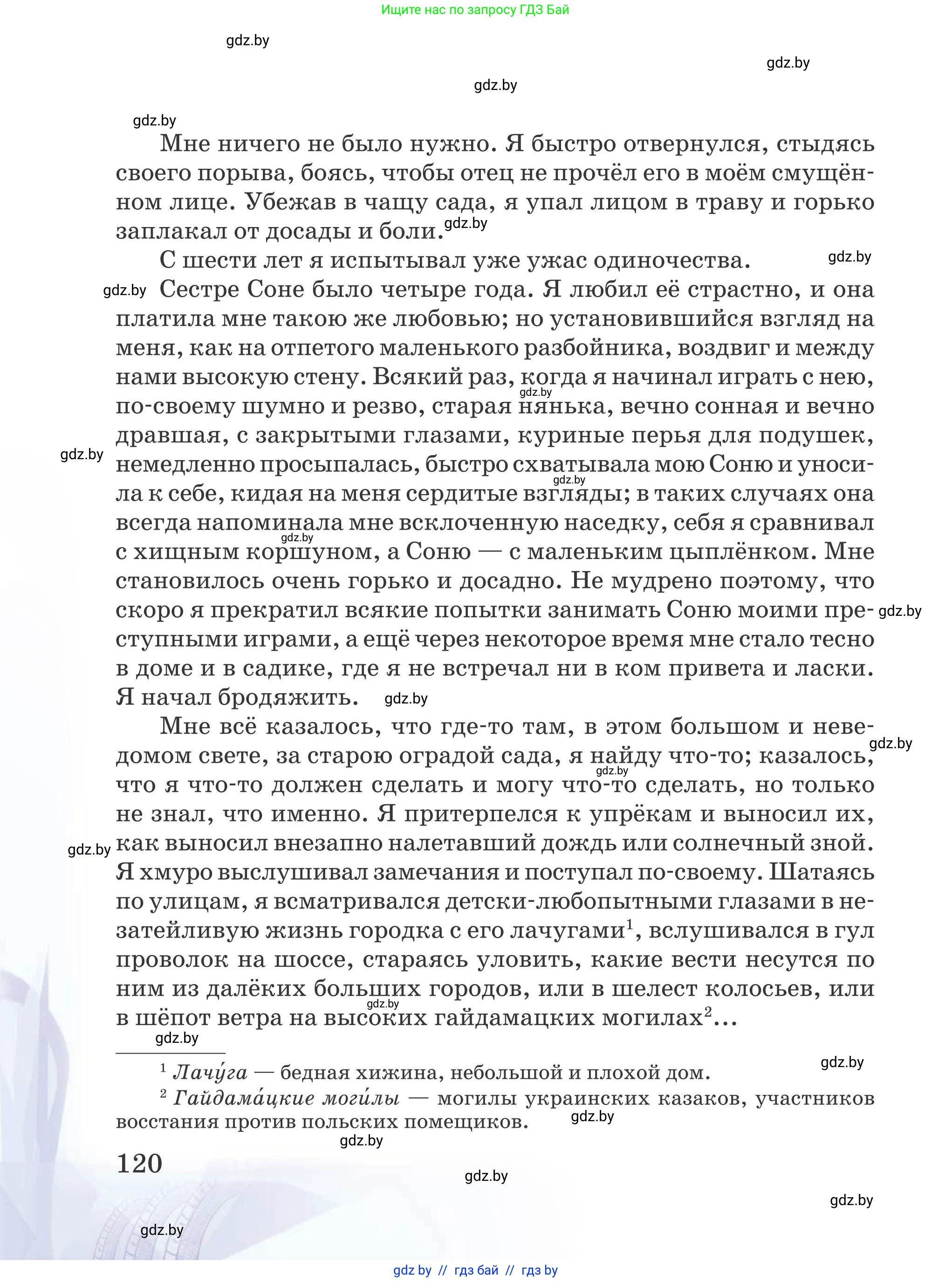 Русская литература, 5 класс Учебник, авторы: Мушинская Тамара Фёдоровна, Перевозная Евгения Васильевна, Каратай Светлана Николаевна, Гаранина Алла Ивановна, издательство Национальный институт образования, Минск, 2019, розового цвета, страница 120