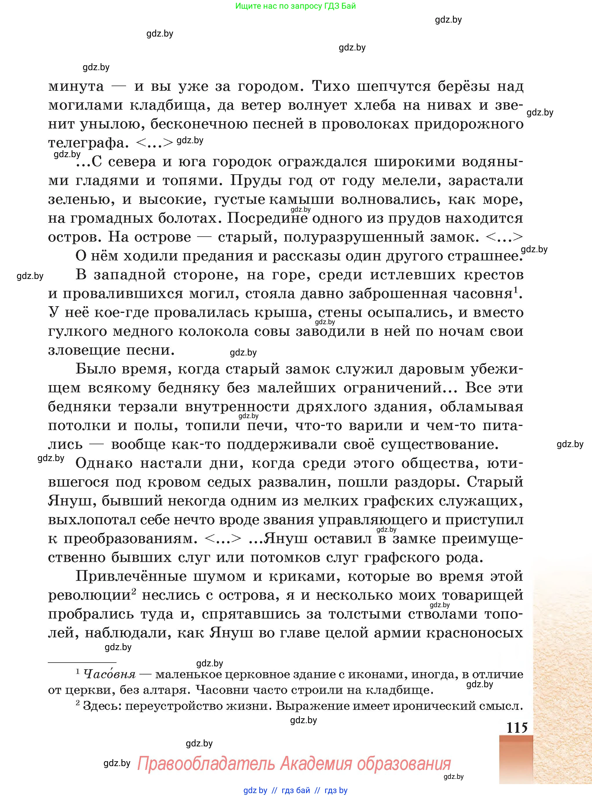 Русская литература, 5 класс Учебник, авторы: Мушинская Тамара Фёдоровна, Перевозная Евгения Васильевна, Каратай Светлана Николаевна, Гаранина Алла Ивановна, Монич И В, издательство Академия образования, Минск, 2025, бежевого цвета, страница 115