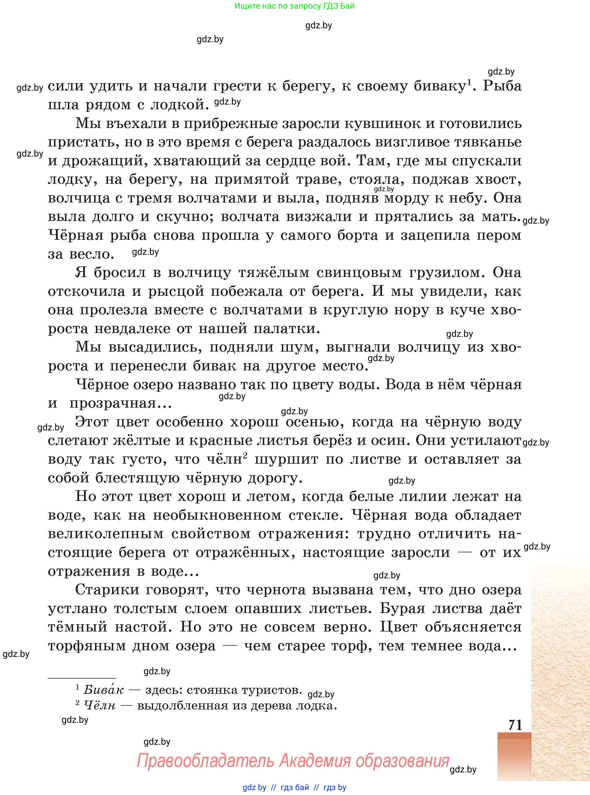 Русская литература, 5 класс Учебник, авторы: Мушинская Тамара Фёдоровна, Перевозная Евгения Васильевна, Каратай Светлана Николаевна, Гаранина Алла Ивановна, Монич И В, издательство Академия образования, Минск, 2025, бежевого цвета, страница 71