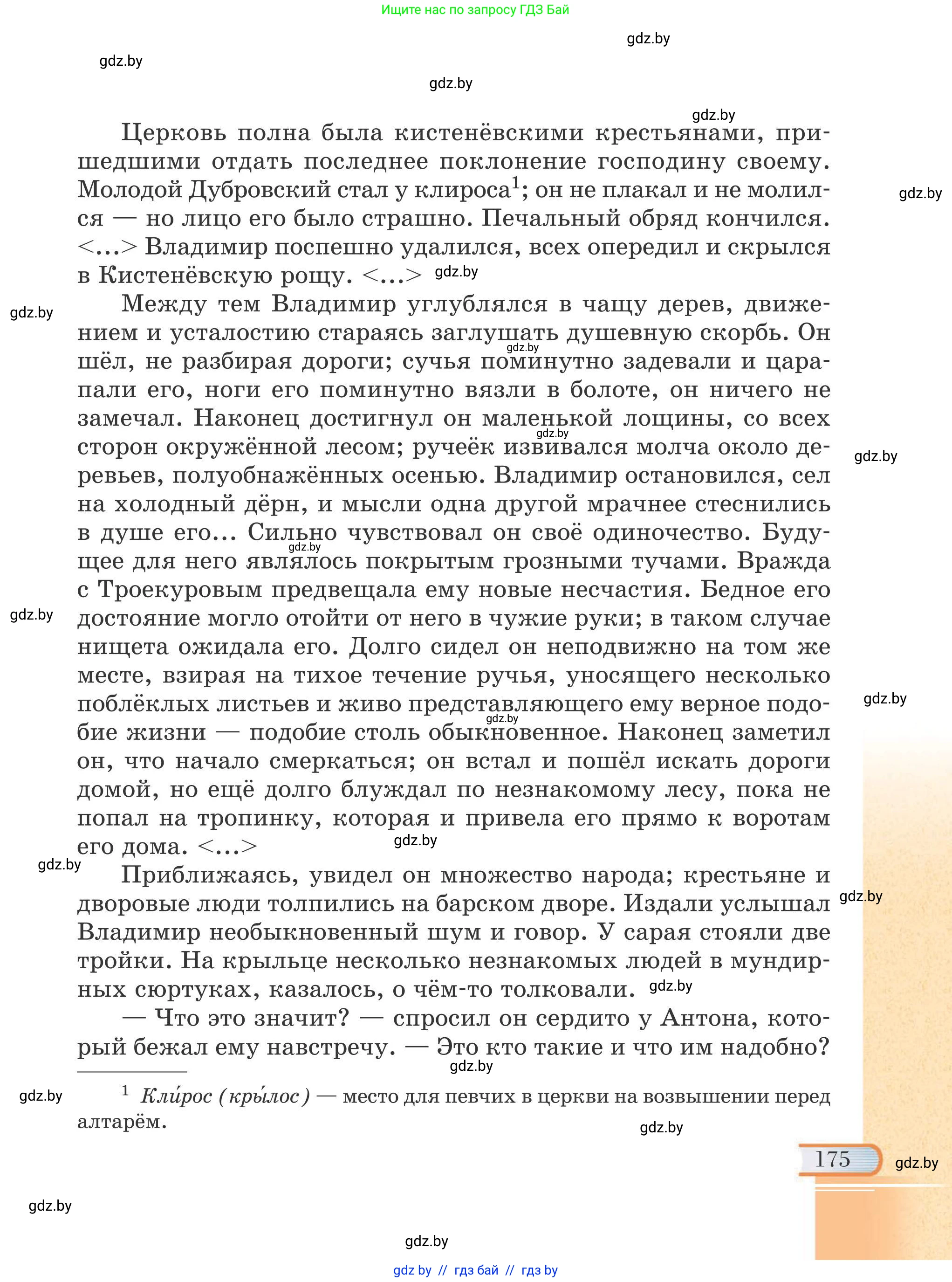 Русская литература, 6 класс Учебник, авторы: Захарова Светлана Николаевна, Юстинская Гюльнара Мансуровна, издательство Национальный институт образования, Минск, 2019, бежевого цвета, страница 175