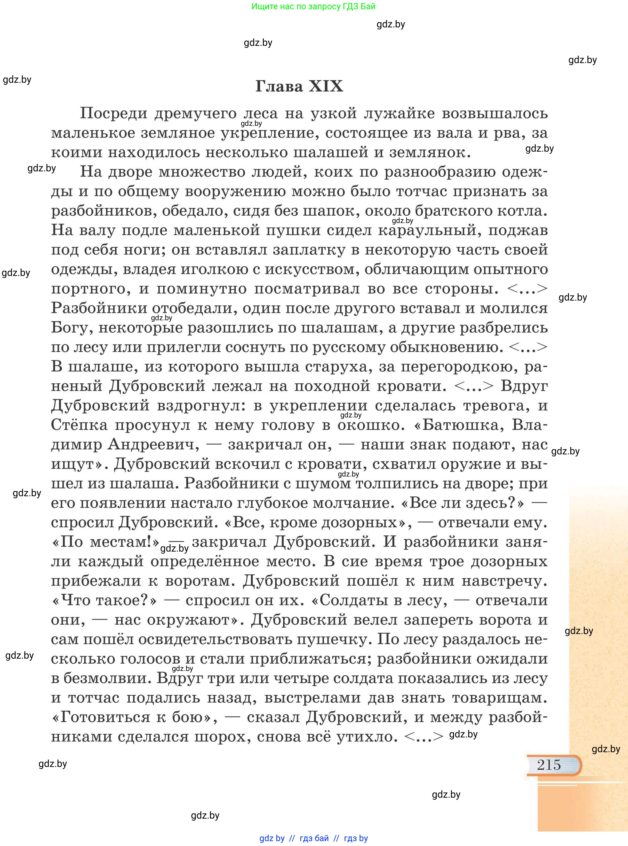 Русская литература, 6 класс Учебник, авторы: Захарова Светлана Николаевна, Юстинская Гюльнара Мансуровна, издательство Национальный институт образования, Минск, 2019, бежевого цвета, страница 215