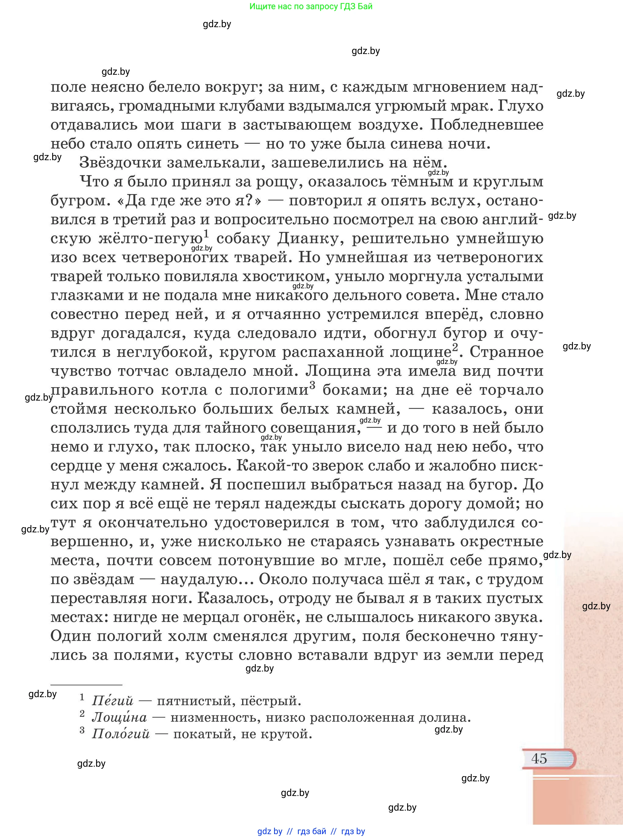 Русская литература, 6 класс Учебник, авторы: Захарова Светлана Николаевна, Юстинская Гюльнара Мансуровна, издательство Национальный институт образования, Минск, 2019, бежевого цвета, страница 45