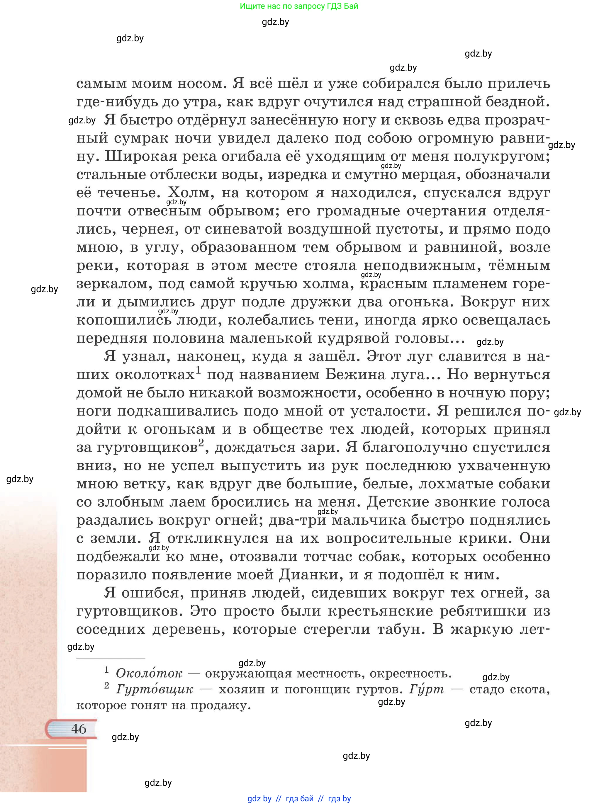 Русская литература, 6 класс Учебник, авторы: Захарова Светлана Николаевна, Юстинская Гюльнара Мансуровна, издательство Национальный институт образования, Минск, 2019, бежевого цвета, страница 46