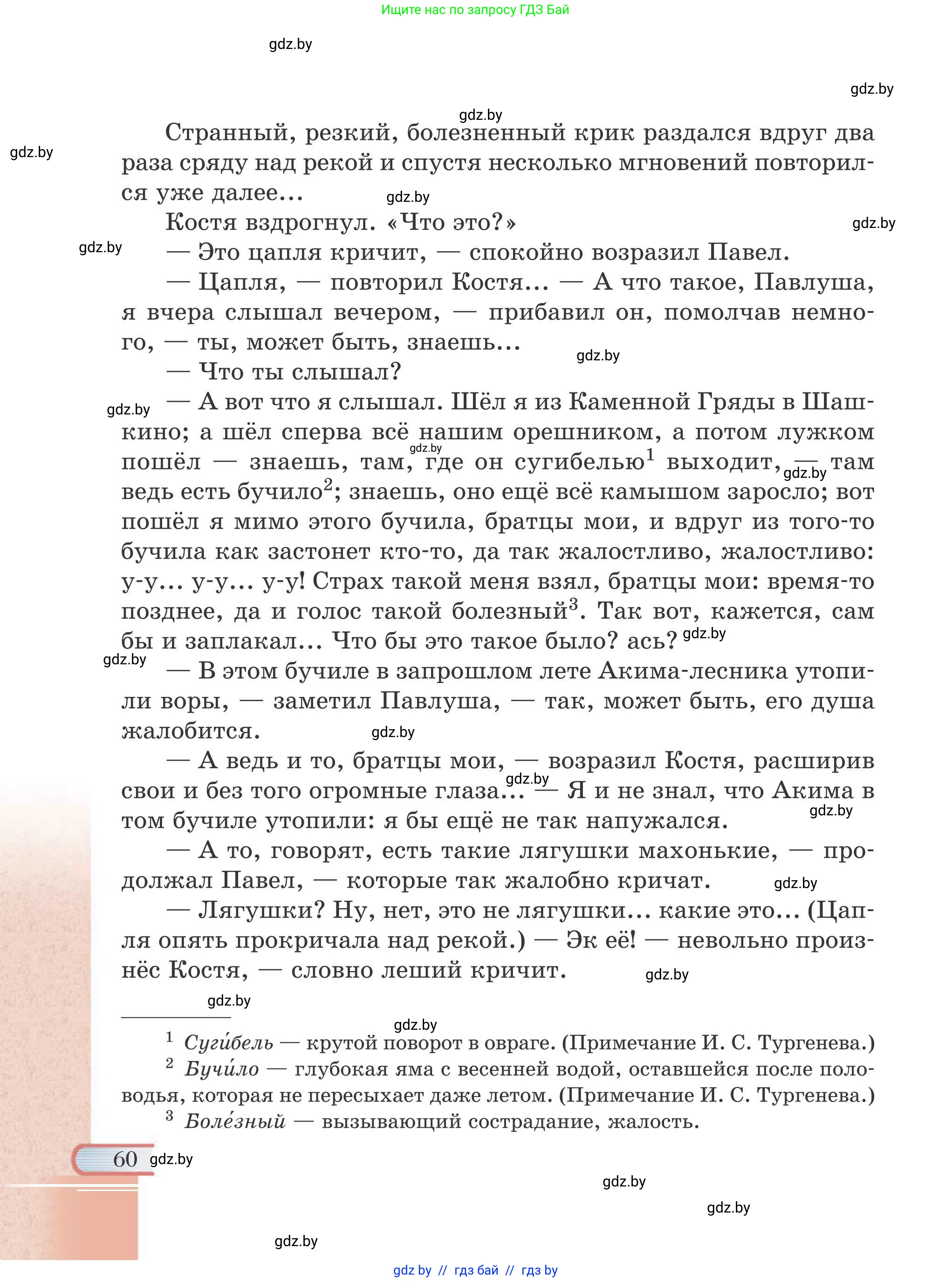 Русская литература, 6 класс Учебник, авторы: Захарова Светлана Николаевна, Юстинская Гюльнара Мансуровна, издательство Национальный институт образования, Минск, 2019, бежевого цвета, страница 60