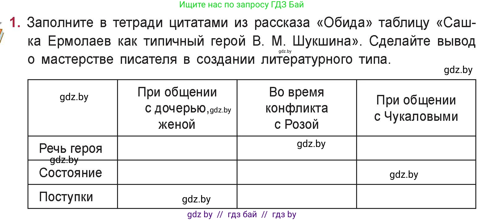 Русская литература, 9 класс Учебник, авторы: Захарова Светлана Николаевна, Черкес Наталья Ивановна, издательство Национальный институт образования, Минск, 2019, бежевого цвета, страница 284, номер 1, Условие