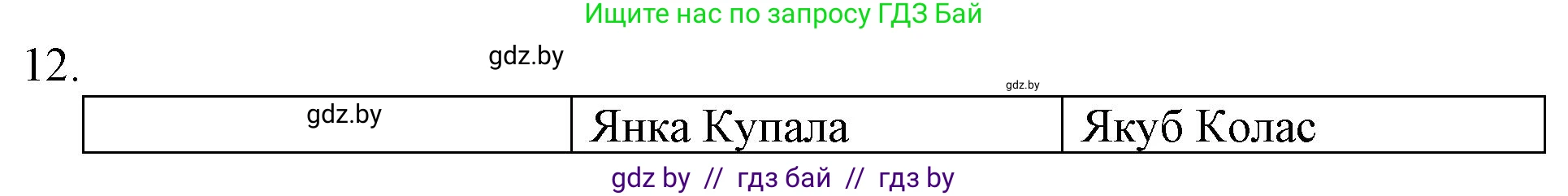 Белорусская литература (Беларуская літаратура), 10 класс Учебник, авторы: Бязлепкіна-Чарнякевіч Аксана Пятроўна, Акушэвіч Андрэй Аляксандравіч, Воюш Інга Дзмітрыеўна, Еўмянькоў В І, Заяц Н В, Караткевіч В І, Кузьміч Н В, Скакоўская А У, Часнок І Ч, издательство Нацыянальны інстытут адукацыі, Минск, 2020, зелёного цвета, страница 142, номер 12, Решение