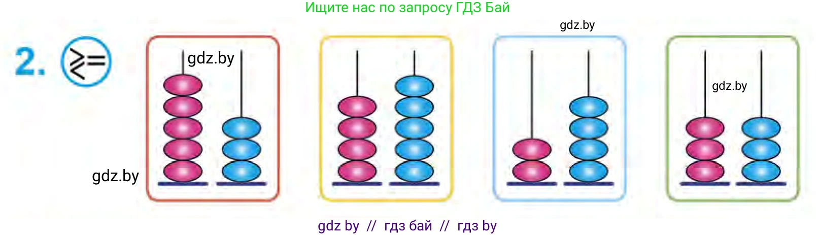 Математика, 1 класс Учебник, авторы: Муравьева Галина Леонидовна, Урбан Мария Анатольевна, издательство Академия образования, Минск, 2024, Часть 1, страница 50, номер 2, Условие