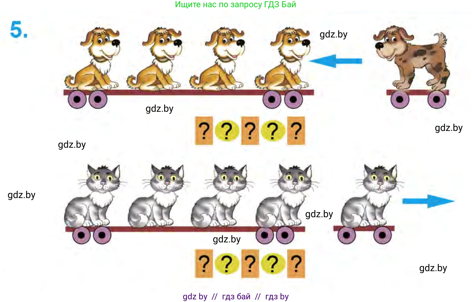Математика, 1 класс Учебник, авторы: Муравьева Галина Леонидовна, Урбан Мария Анатольевна, издательство Академия образования, Минск, 2024, Часть 1, страница 51, номер 5, Условие