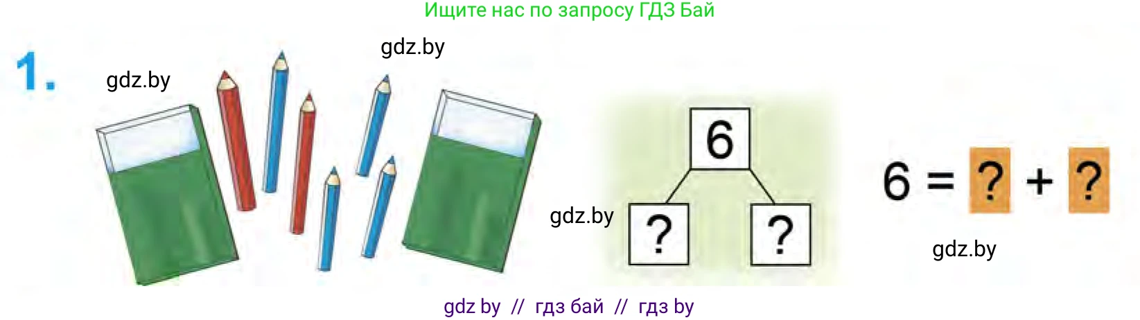 Математика, 1 класс Учебник, авторы: Муравьева Галина Леонидовна, Урбан Мария Анатольевна, издательство Академия образования, Минск, 2024, Часть 1, страница 58, номер 1, Условие