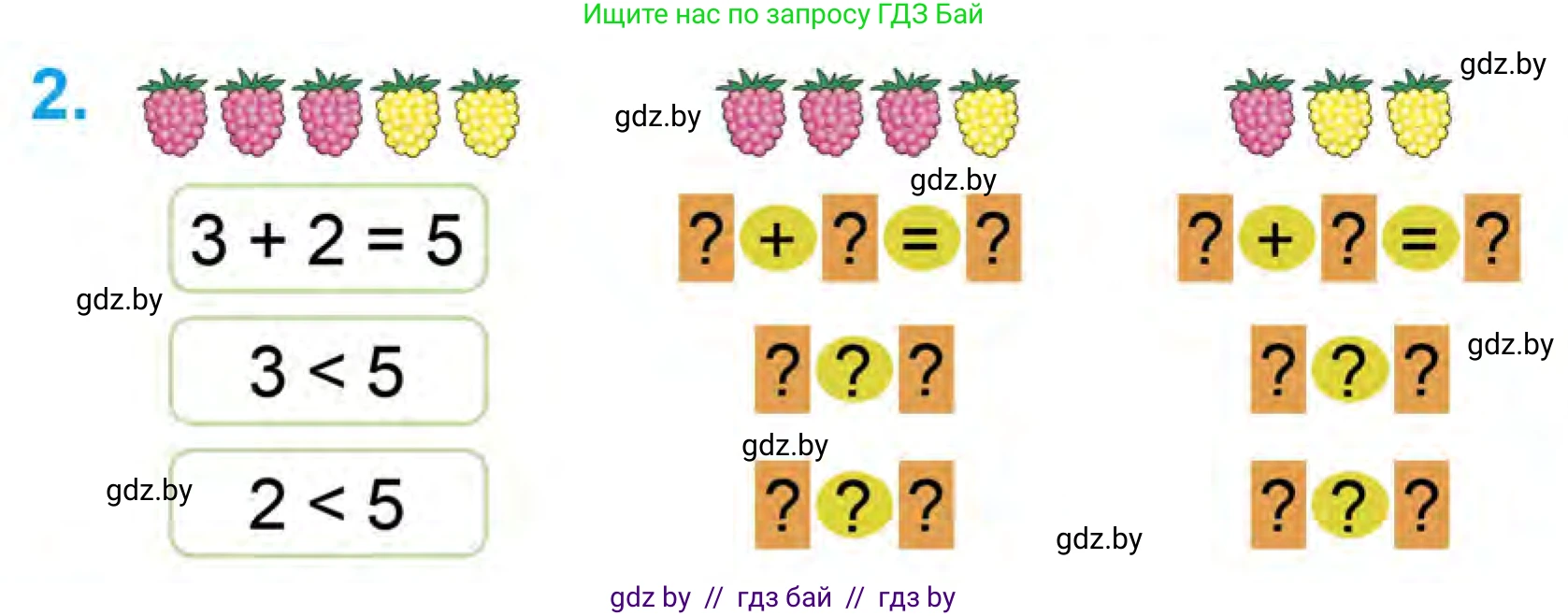 Математика, 1 класс Учебник, авторы: Муравьева Галина Леонидовна, Урбан Мария Анатольевна, издательство Академия образования, Минск, 2024, Часть 1, страница 60, номер 2, Условие