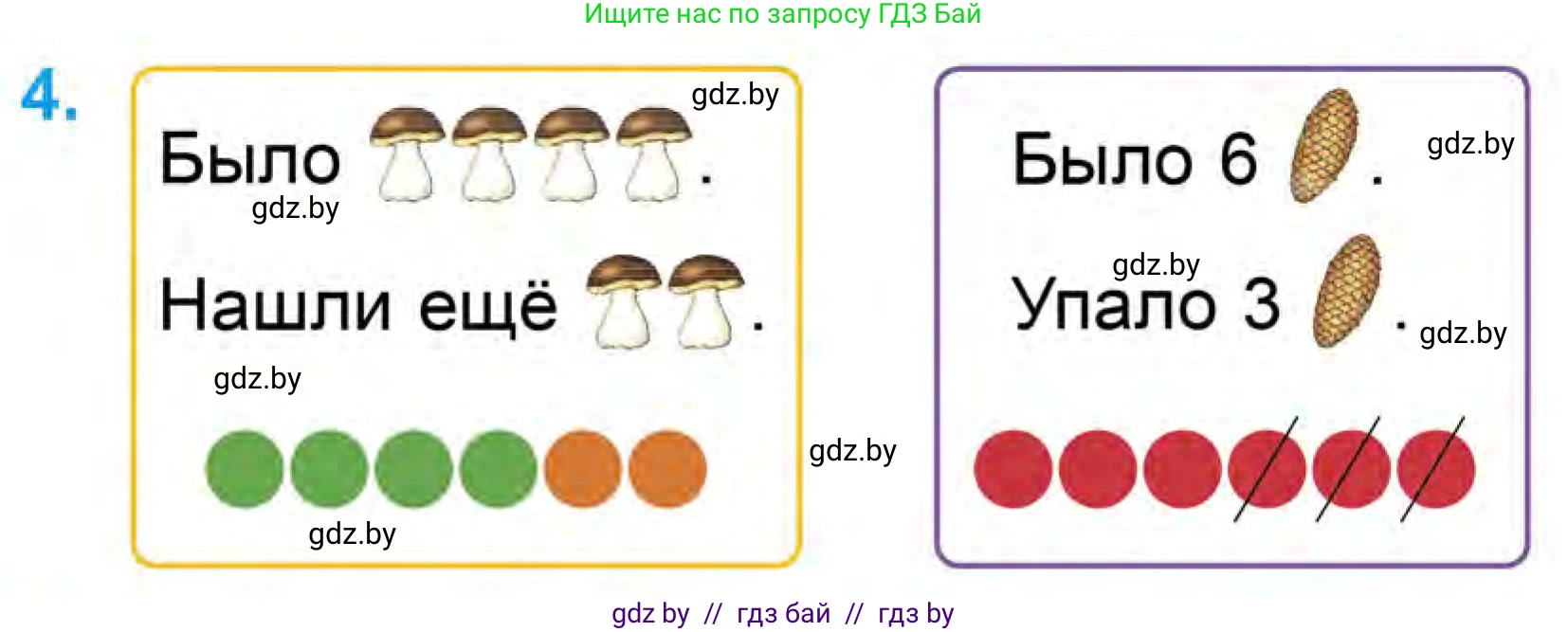 Математика, 1 класс Учебник, авторы: Муравьева Галина Леонидовна, Урбан Мария Анатольевна, издательство Академия образования, Минск, 2024, Часть 1, страница 61, номер 4, Условие