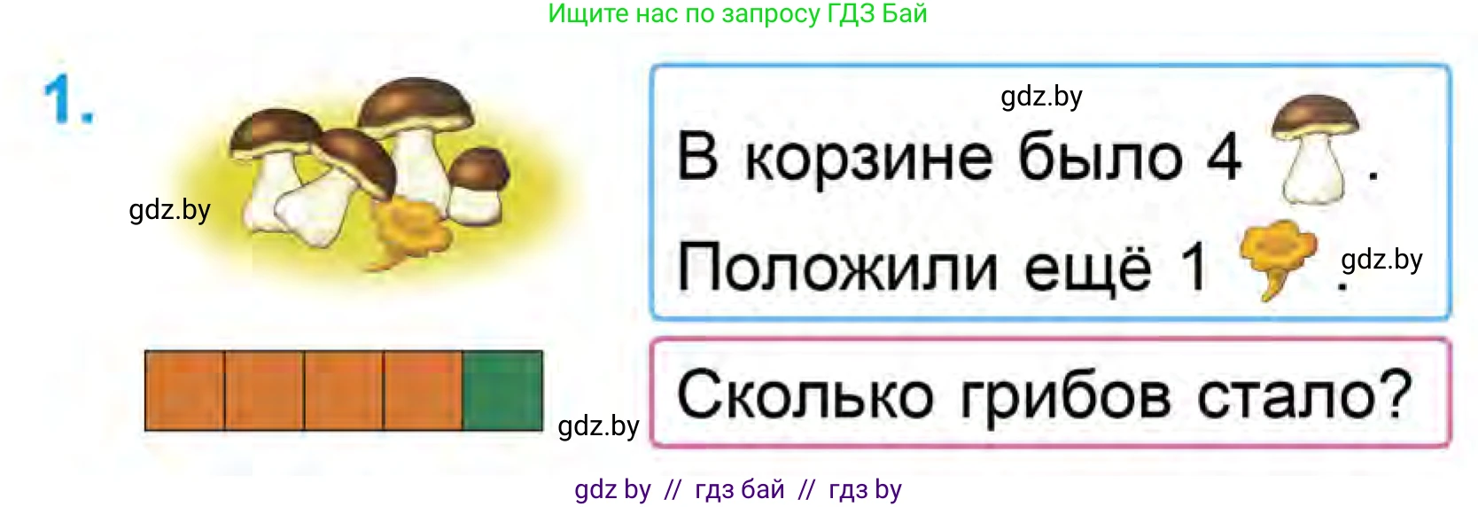 Математика, 1 класс Учебник, авторы: Муравьева Галина Леонидовна, Урбан Мария Анатольевна, издательство Академия образования, Минск, 2024, Часть 1, страница 70, номер 1, Условие