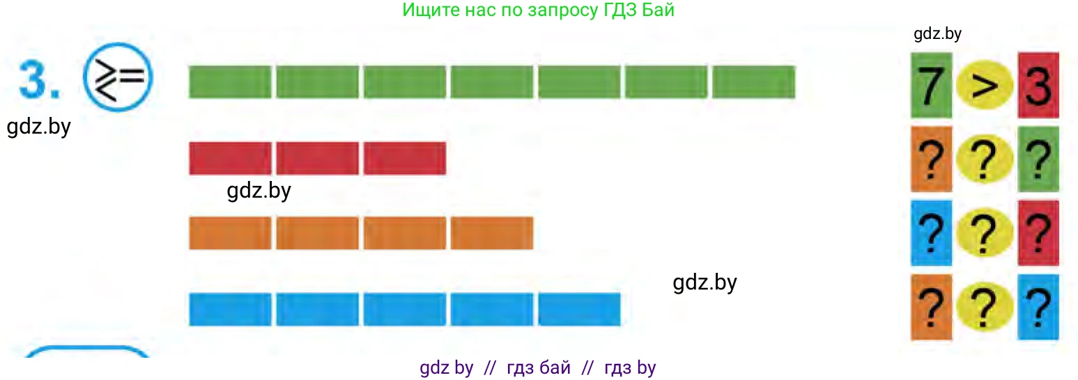 Математика, 1 класс Учебник, авторы: Муравьева Галина Леонидовна, Урбан Мария Анатольевна, издательство Академия образования, Минск, 2024, Часть 1, страница 72, номер 3, Условие