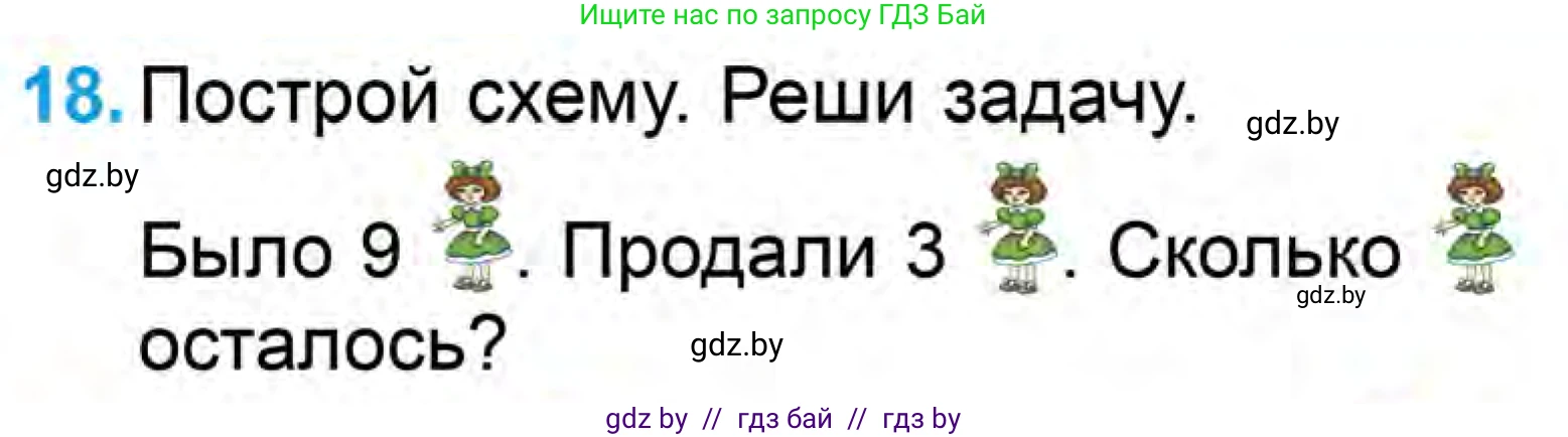Математика, 1 класс Учебник, авторы: Муравьева Галина Леонидовна, Урбан Мария Анатольевна, издательство Академия образования, Минск, 2024, Часть 1, страница 104, номер 18, Условие