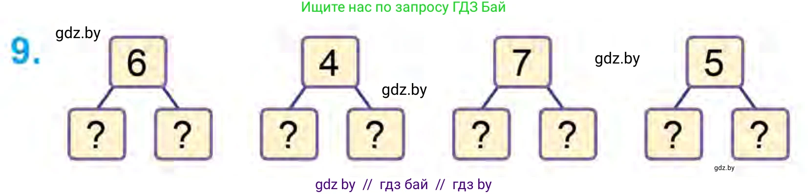 Математика, 1 класс Учебник, авторы: Муравьева Галина Леонидовна, Урбан Мария Анатольевна, издательство Академия образования, Минск, 2024, Часть 1, страница 101, номер 9, Условие