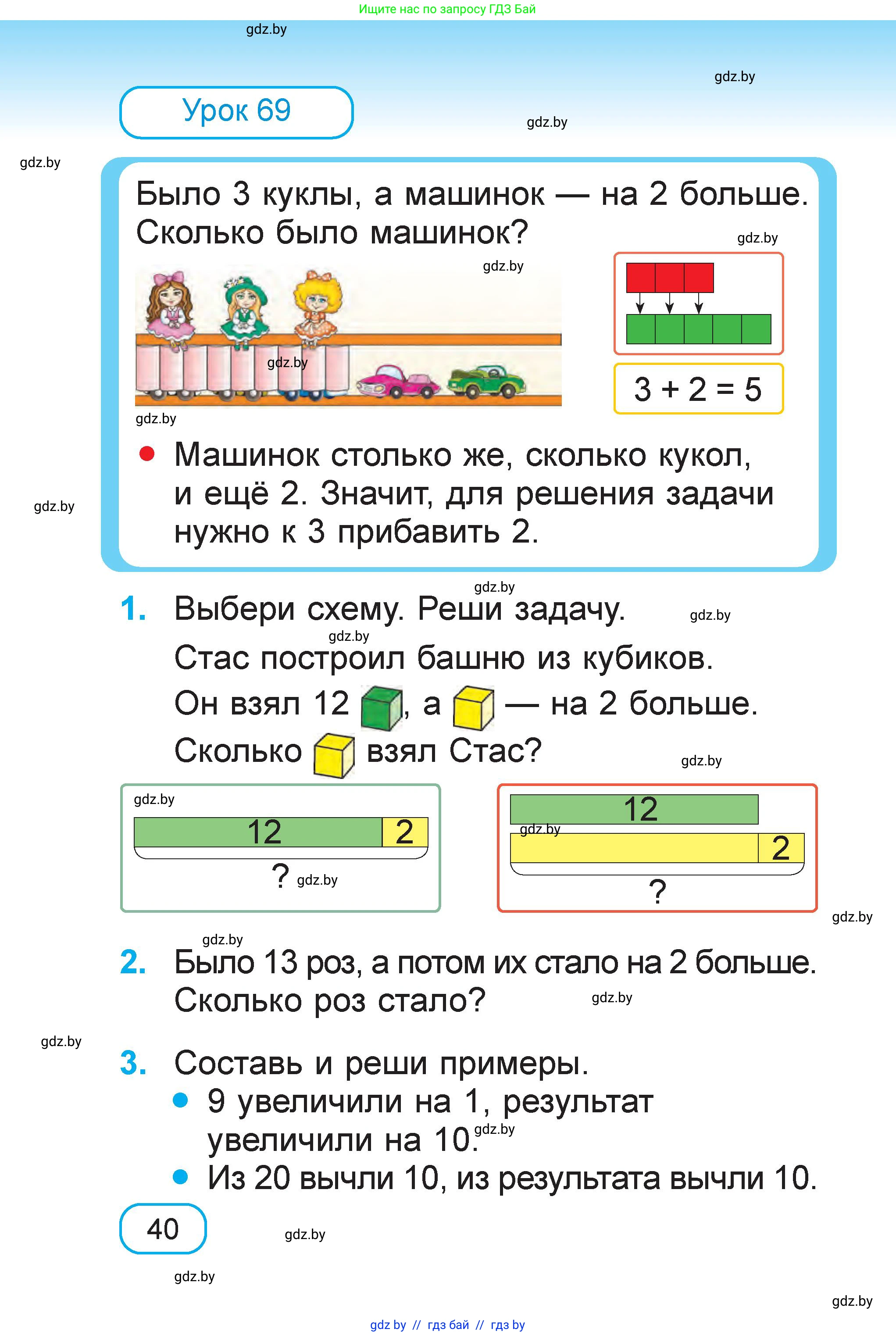Математика, 1 класс Учебник, авторы: Муравьева Галина Леонидовна, Урбан Мария Анатольевна, издательство Академия образования, Минск, 2024, Часть 2, страница 40