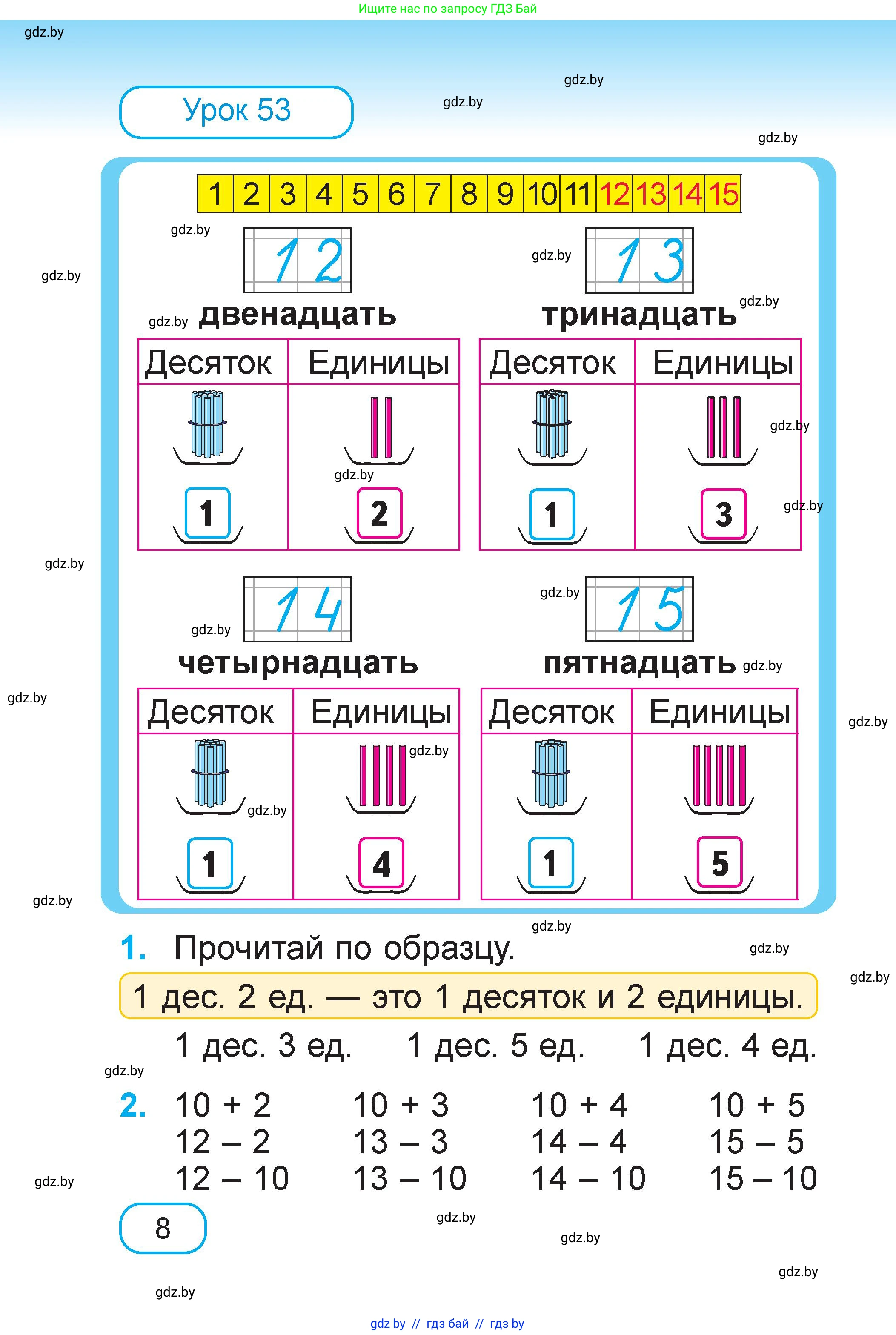 Математика, 1 класс Учебник, авторы: Муравьева Галина Леонидовна, Урбан Мария Анатольевна, издательство Академия образования, Минск, 2024, Часть 2, страница 8