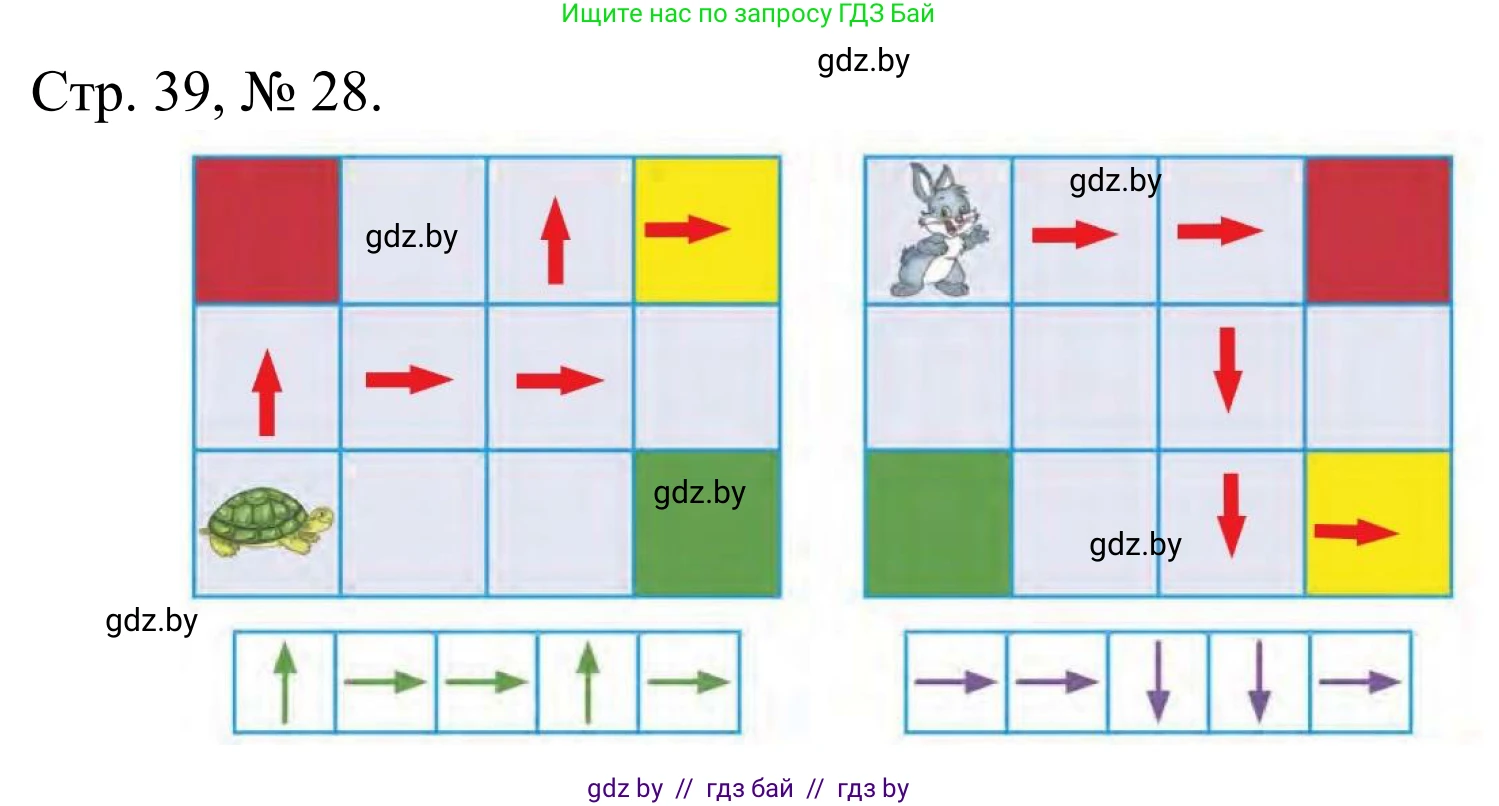 Математика, 1 класс Учебник, авторы: Муравьева Галина Леонидовна, Урбан Мария Анатольевна, издательство Академия образования, Минск, 2024, Часть 1, страница 39, номер 28, Решение