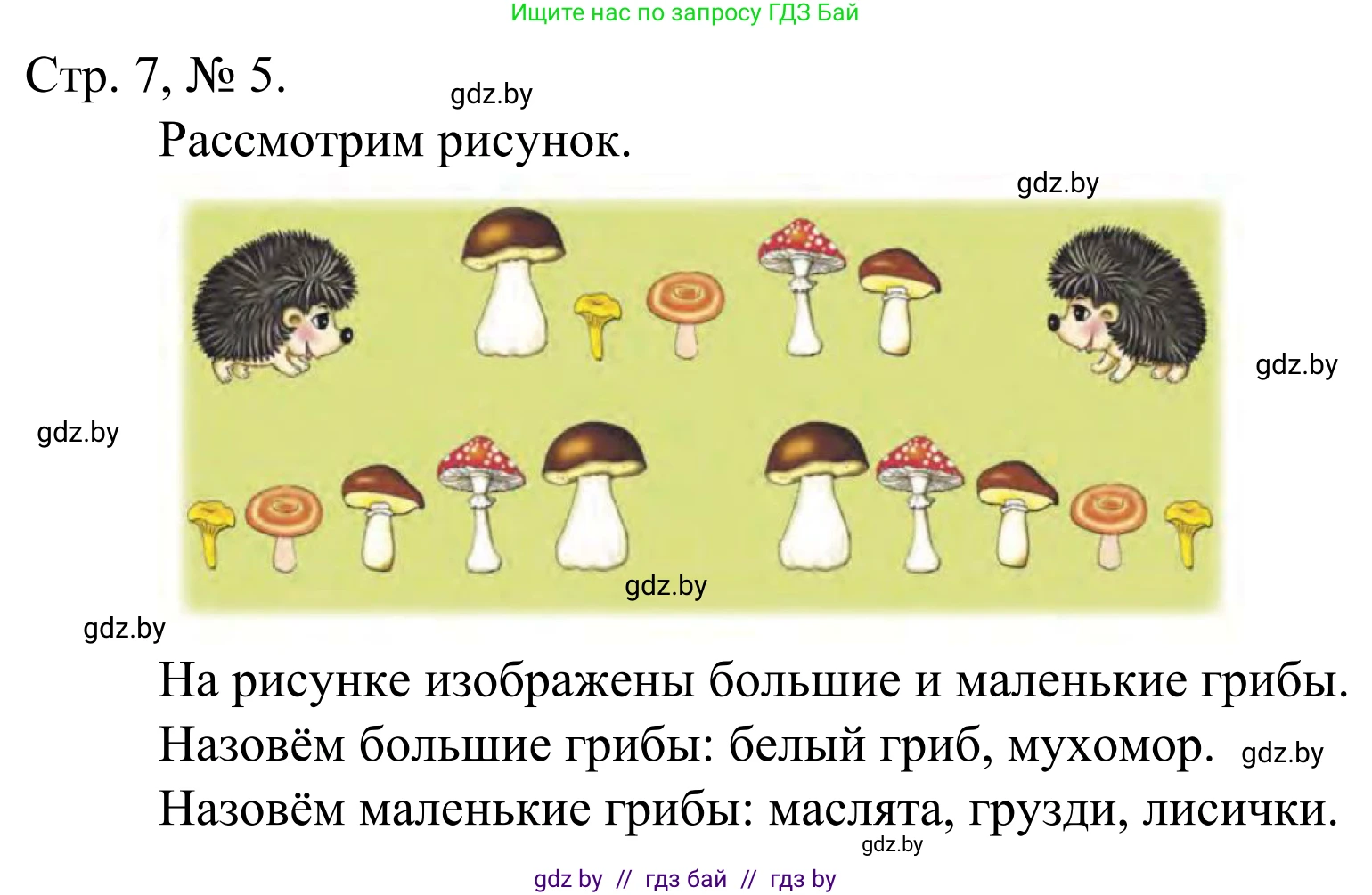 Математика, 1 класс Учебник, авторы: Муравьева Галина Леонидовна, Урбан Мария Анатольевна, издательство Академия образования, Минск, 2024, Часть 1, страница 7, номер 5, Решение