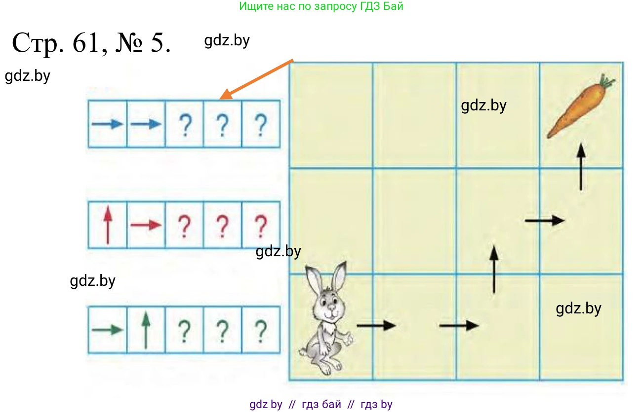 Математика, 1 класс Учебник, авторы: Муравьева Галина Леонидовна, Урбан Мария Анатольевна, издательство Академия образования, Минск, 2024, Часть 1, страница 61, номер 5, Решение