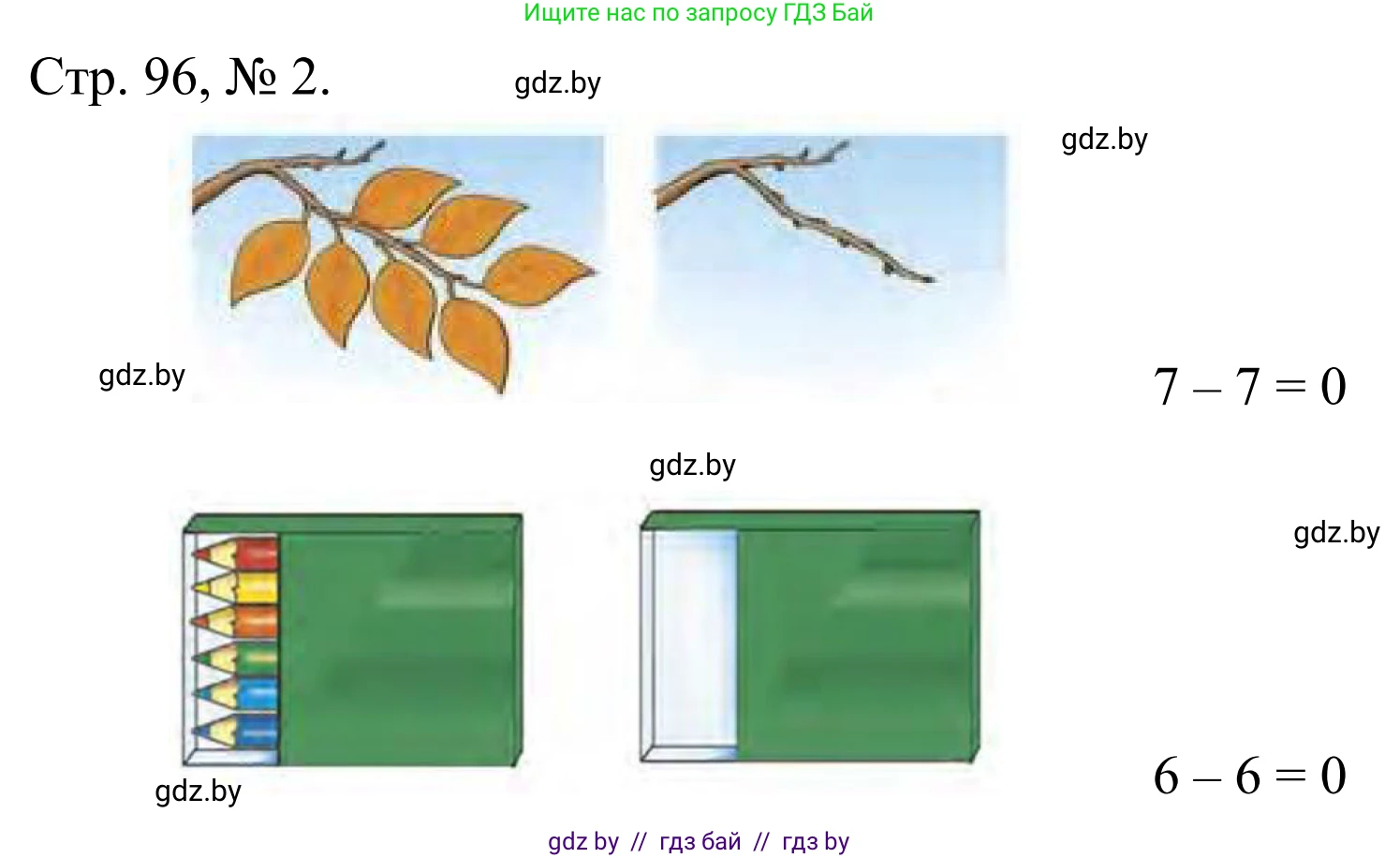 Математика, 1 класс Учебник, авторы: Муравьева Галина Леонидовна, Урбан Мария Анатольевна, издательство Академия образования, Минск, 2024, Часть 1, страница 96, номер 2, Решение