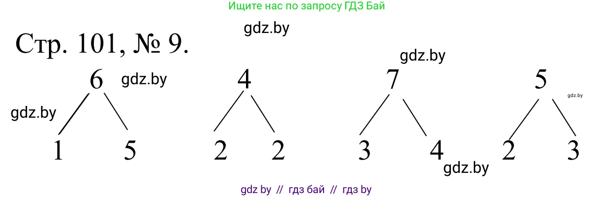 Математика, 1 класс Учебник, авторы: Муравьева Галина Леонидовна, Урбан Мария Анатольевна, издательство Академия образования, Минск, 2024, Часть 1, страница 101, номер 9, Решение