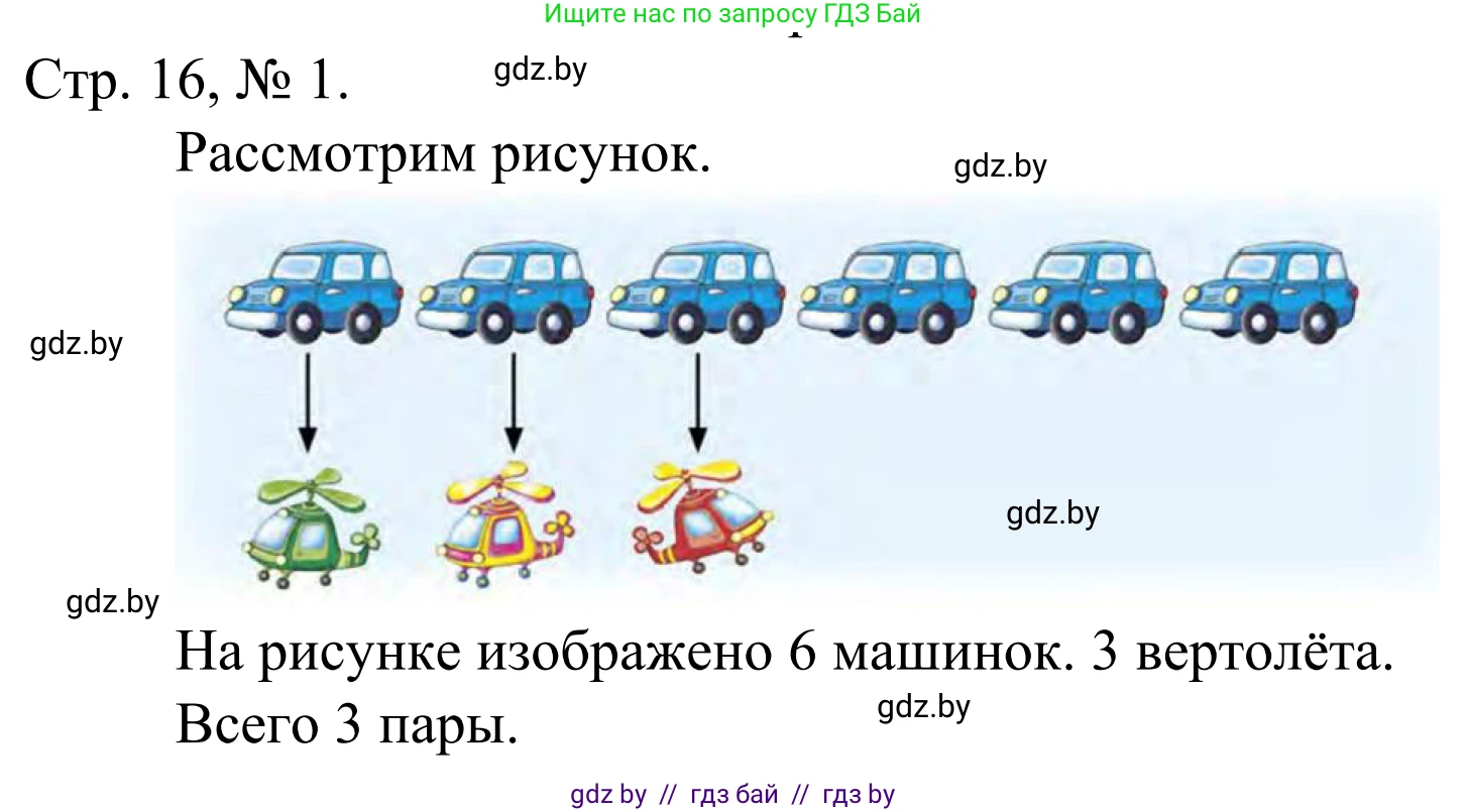 Математика, 1 класс Учебник, авторы: Муравьева Галина Леонидовна, Урбан Мария Анатольевна, издательство Академия образования, Минск, 2024, Часть 1, страница 16, номер 1, Решение