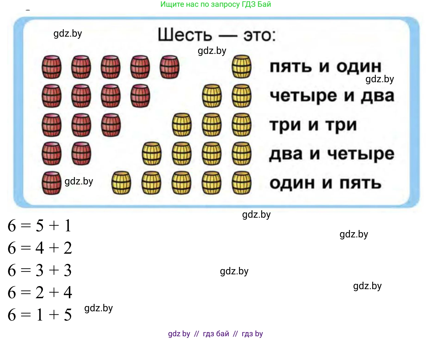 Математика, 1 класс Учебник, авторы: Муравьева Галина Леонидовна, Урбан Мария Анатольевна, издательство Академия образования, Минск, 2024, Часть 1, страница 58, Решение