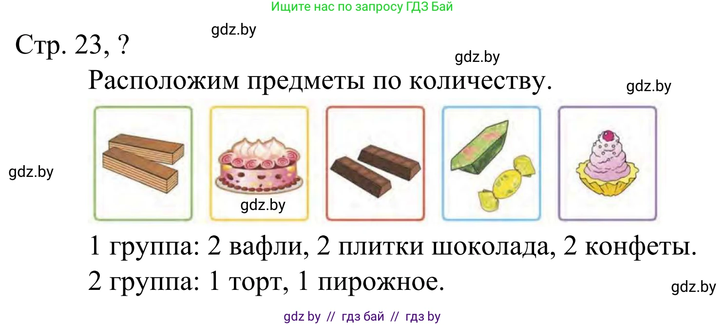 Математика, 1 класс Учебник, авторы: Муравьева Галина Леонидовна, Урбан Мария Анатольевна, издательство Академия образования, Минск, 2024, Часть 1, страница 23, Решение
