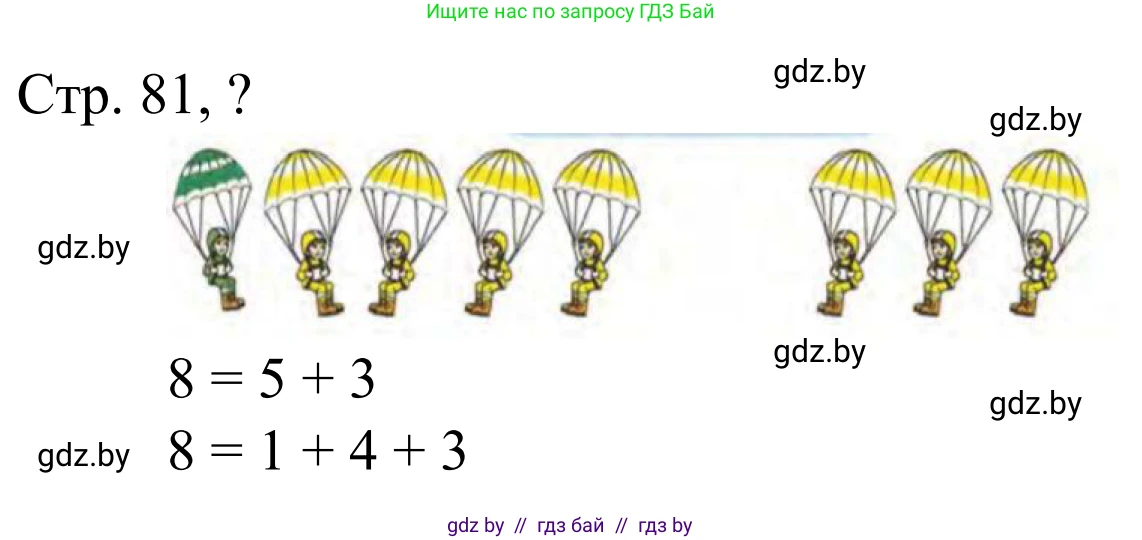 Математика, 1 класс Учебник, авторы: Муравьева Галина Леонидовна, Урбан Мария Анатольевна, издательство Академия образования, Минск, 2024, Часть 1, страница 81, Решение