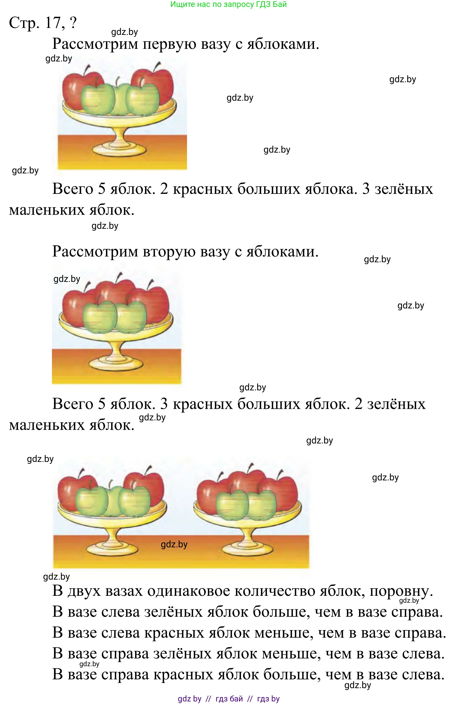 Математика, 1 класс Учебник, авторы: Муравьева Галина Леонидовна, Урбан Мария Анатольевна, издательство Академия образования, Минск, 2024, Часть 1, страница 17, Решение