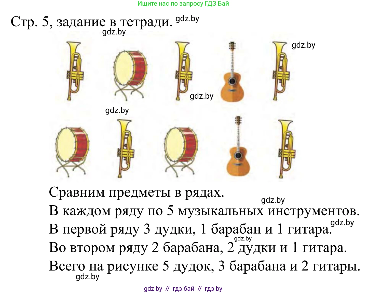 Математика, 1 класс Учебник, авторы: Муравьева Галина Леонидовна, Урбан Мария Анатольевна, издательство Академия образования, Минск, 2024, Часть 1, страница 5, Решение