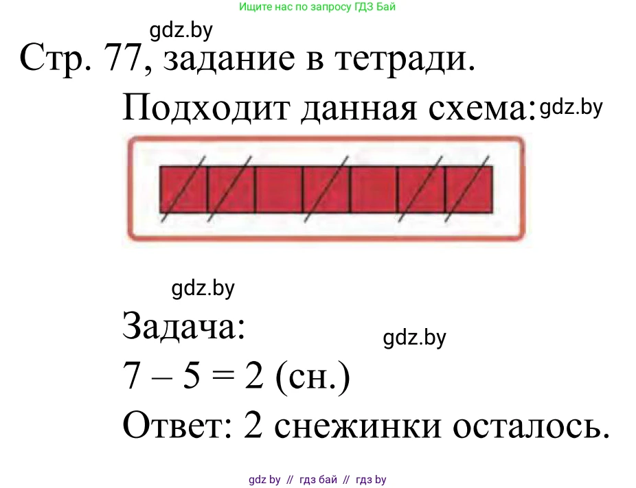 Математика, 1 класс Учебник, авторы: Муравьева Галина Леонидовна, Урбан Мария Анатольевна, издательство Академия образования, Минск, 2024, Часть 1, страница 77, Решение