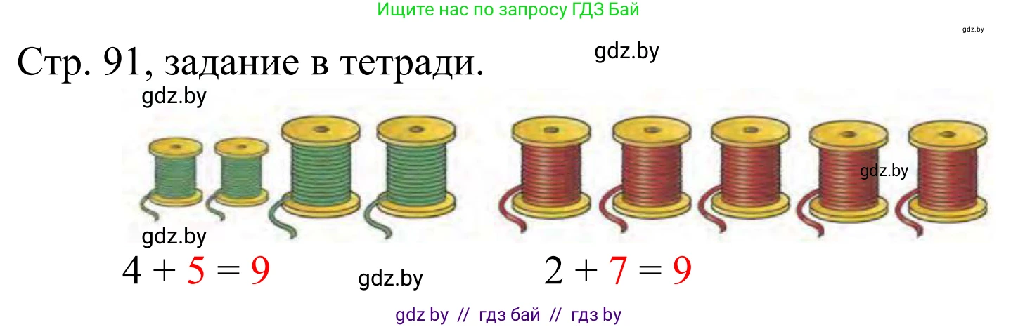 Математика, 1 класс Учебник, авторы: Муравьева Галина Леонидовна, Урбан Мария Анатольевна, издательство Академия образования, Минск, 2024, Часть 1, страница 91, Решение
