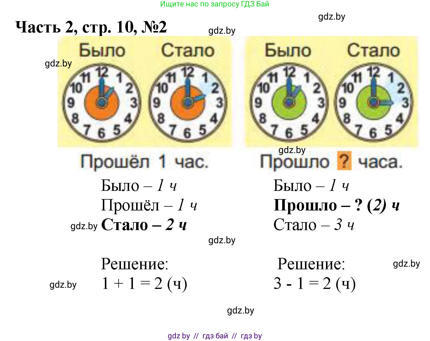 Математика, 1 класс Учебник, авторы: Муравьева Галина Леонидовна, Урбан Мария Анатольевна, издательство Академия образования, Минск, 2024, Часть 2, страница 10, номер 2, Решение