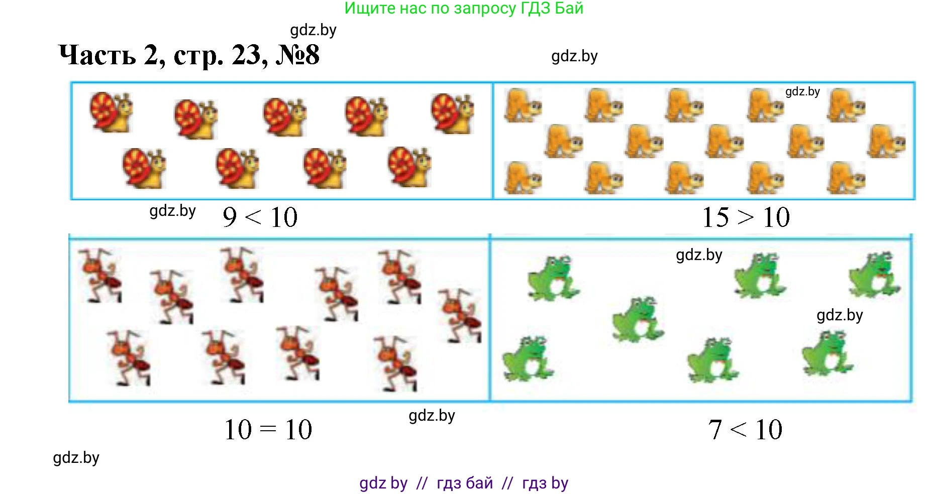 Математика, 1 класс Учебник, авторы: Муравьева Галина Леонидовна, Урбан Мария Анатольевна, издательство Академия образования, Минск, 2024, Часть 2, страница 23, номер 8, Решение