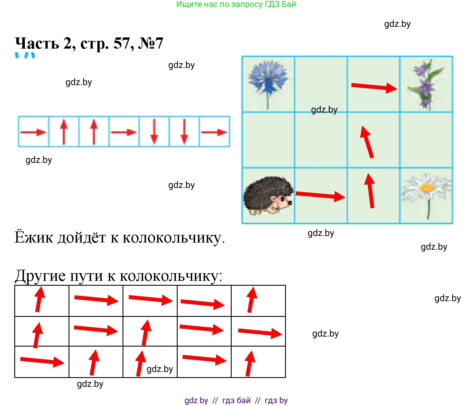 Математика, 1 класс Учебник, авторы: Муравьева Галина Леонидовна, Урбан Мария Анатольевна, издательство Академия образования, Минск, 2024, Часть 2, страница 57, номер 7, Решение