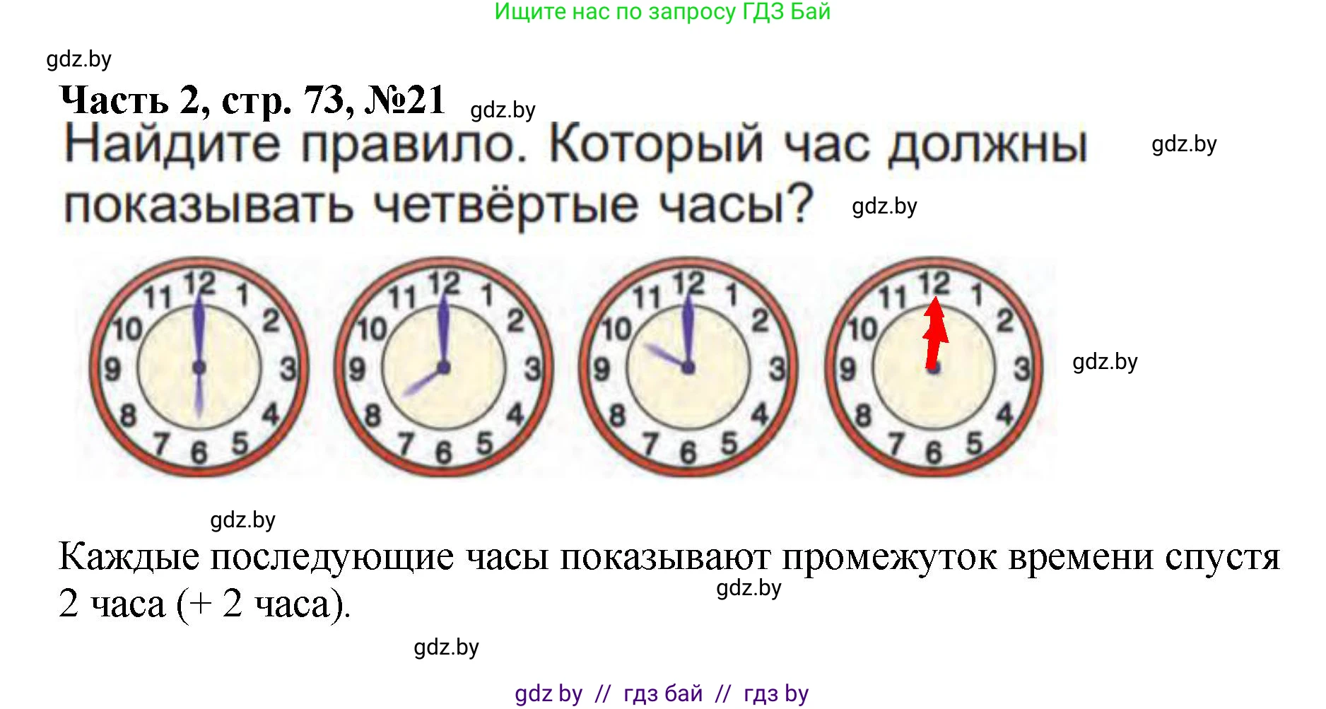 Математика, 1 класс Учебник, авторы: Муравьева Галина Леонидовна, Урбан Мария Анатольевна, издательство Академия образования, Минск, 2024, Часть 2, страница 73, номер 21, Решение