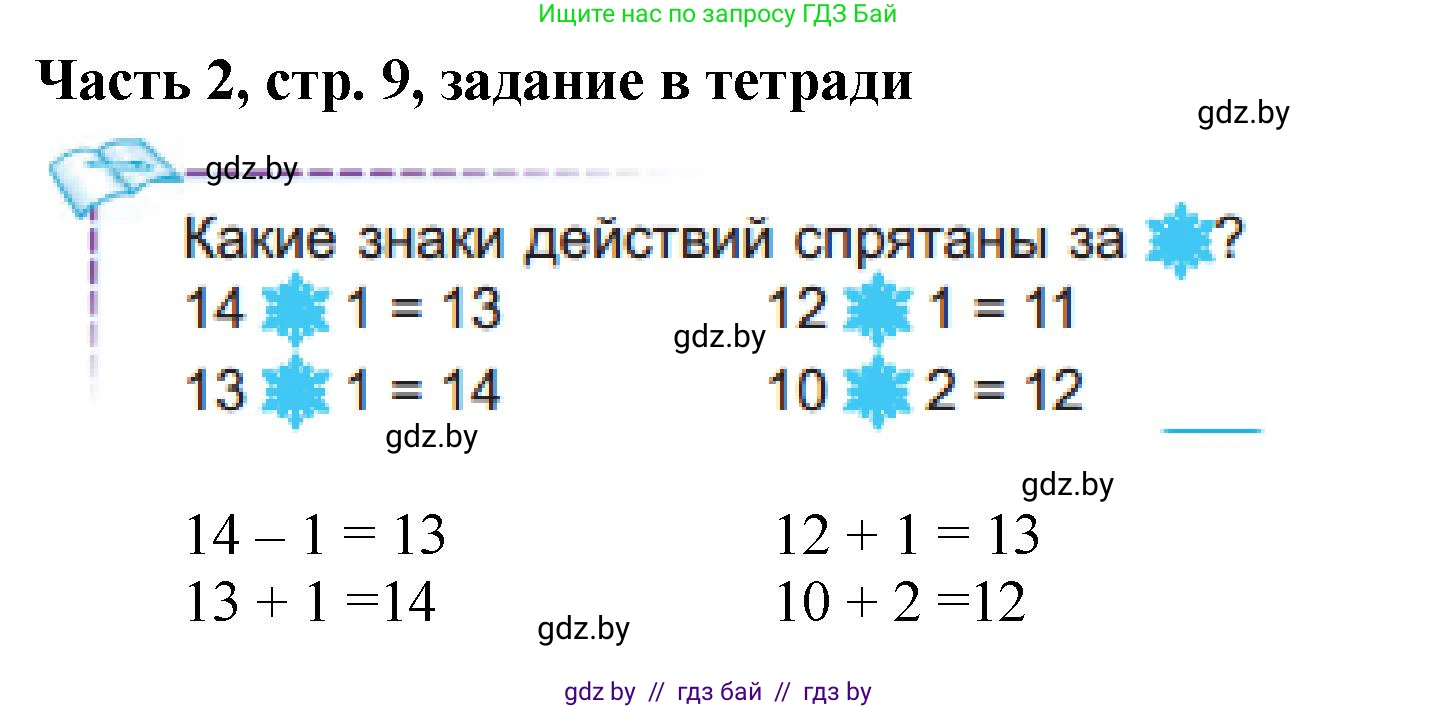 Математика, 1 класс Учебник, авторы: Муравьева Галина Леонидовна, Урбан Мария Анатольевна, издательство Академия образования, Минск, 2024, Часть 2, страница 9, Решение